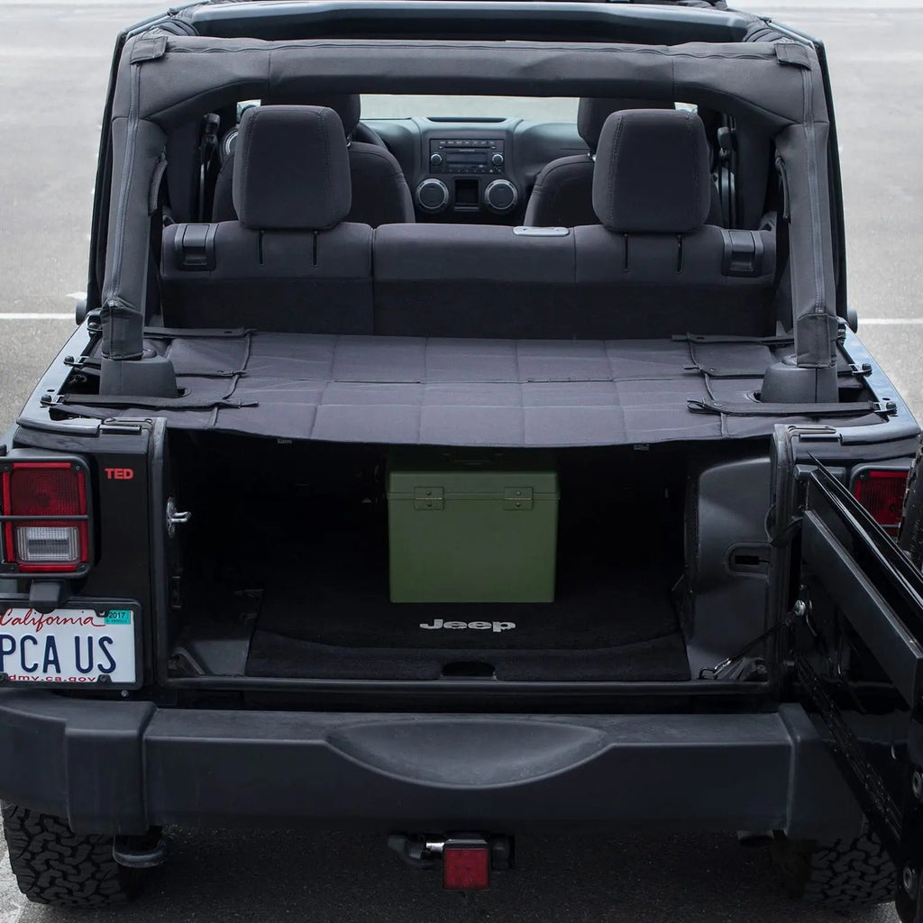 GPCA Jeep Wrangler JK 4DR Cargo Cover PRO (2007–2018) — side view