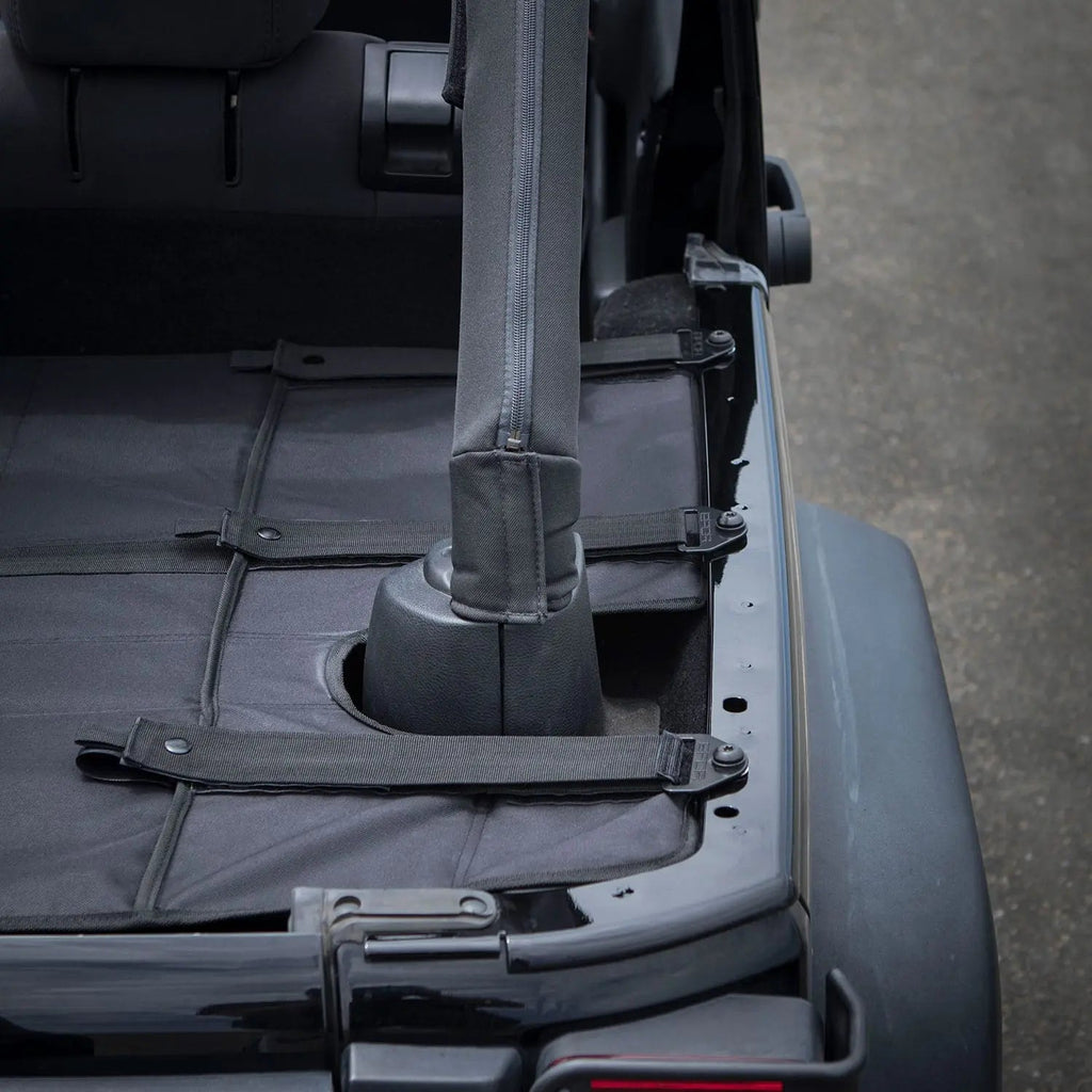 GPCA GPCA Jeep Wrangler JK 4DR Cargo Cover PRO Freedom Pack (2007-2018) — GPCA branding close-up
