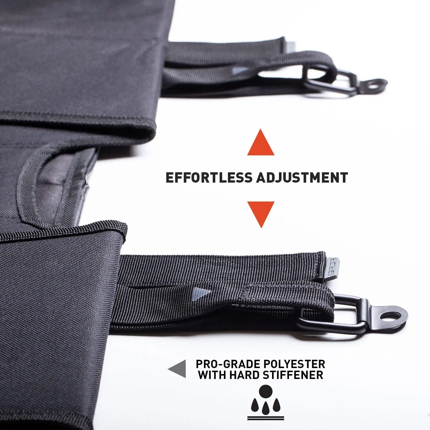 GPCA Jeep Wrangler JK 4DR Cargo Cover LITE (2007–2018) — side view