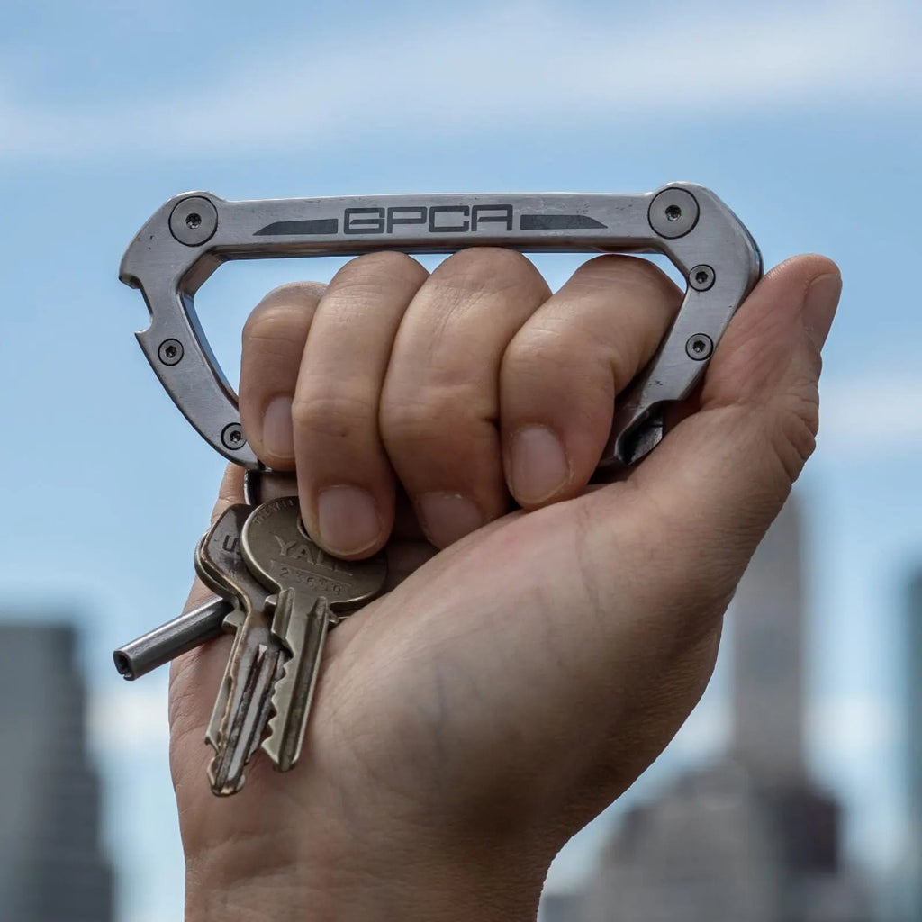 GPCA GPCA Carabiner PRO — EDC Multi-Tool Clip — size reference