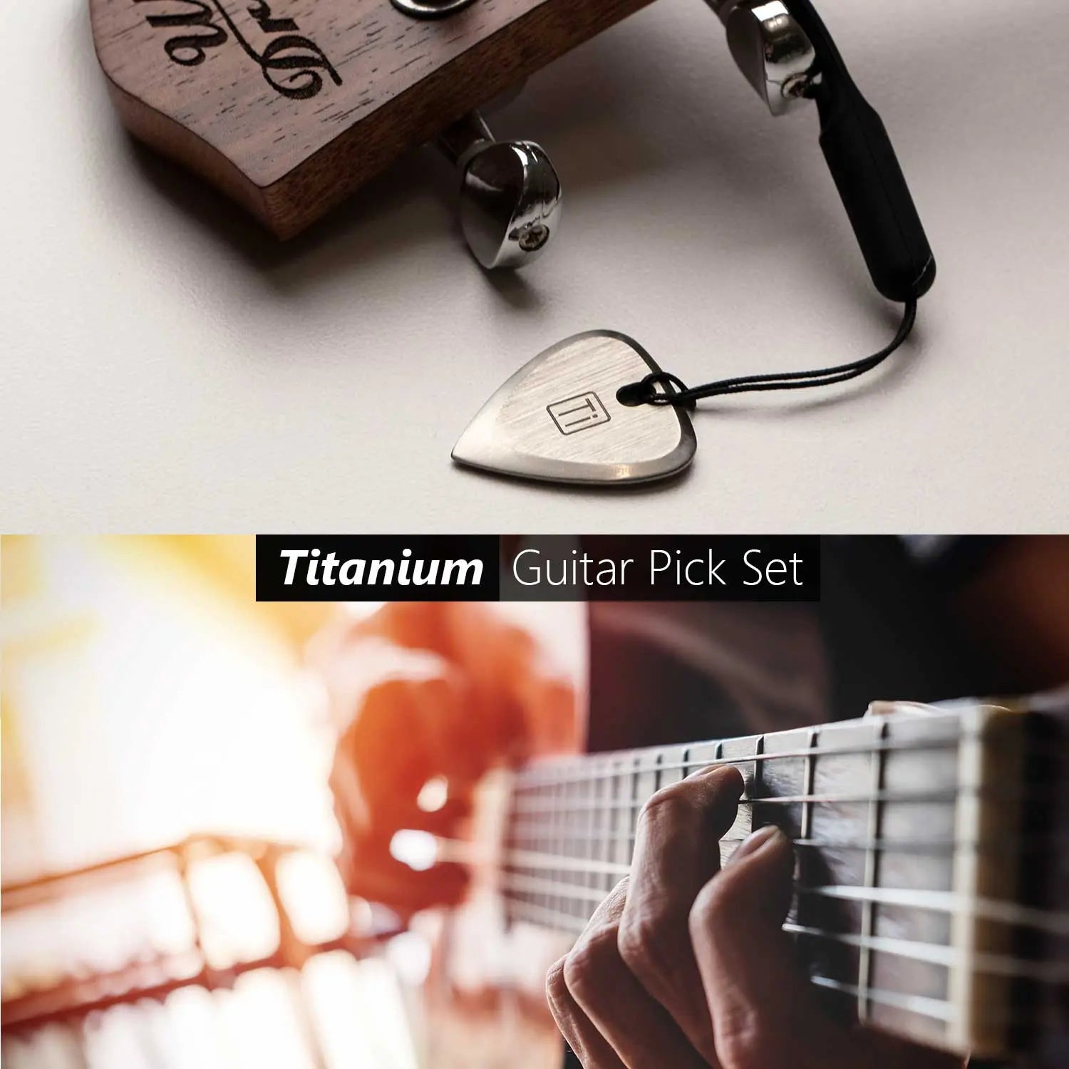 GPCA GPCA Titanium Guitar Pick Set — detail close-up