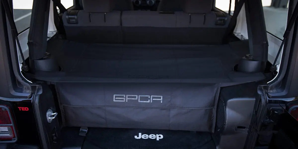 GPCA GPCA Jeep Wrangler JK 4DR Cargo Cover PRO Freedom Pack (2007-2018) — alternative angle