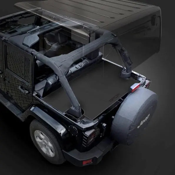 GPCA Jeep Wrangler JK 4DR Cargo Cover LITE (2007–2018) — detail close-up