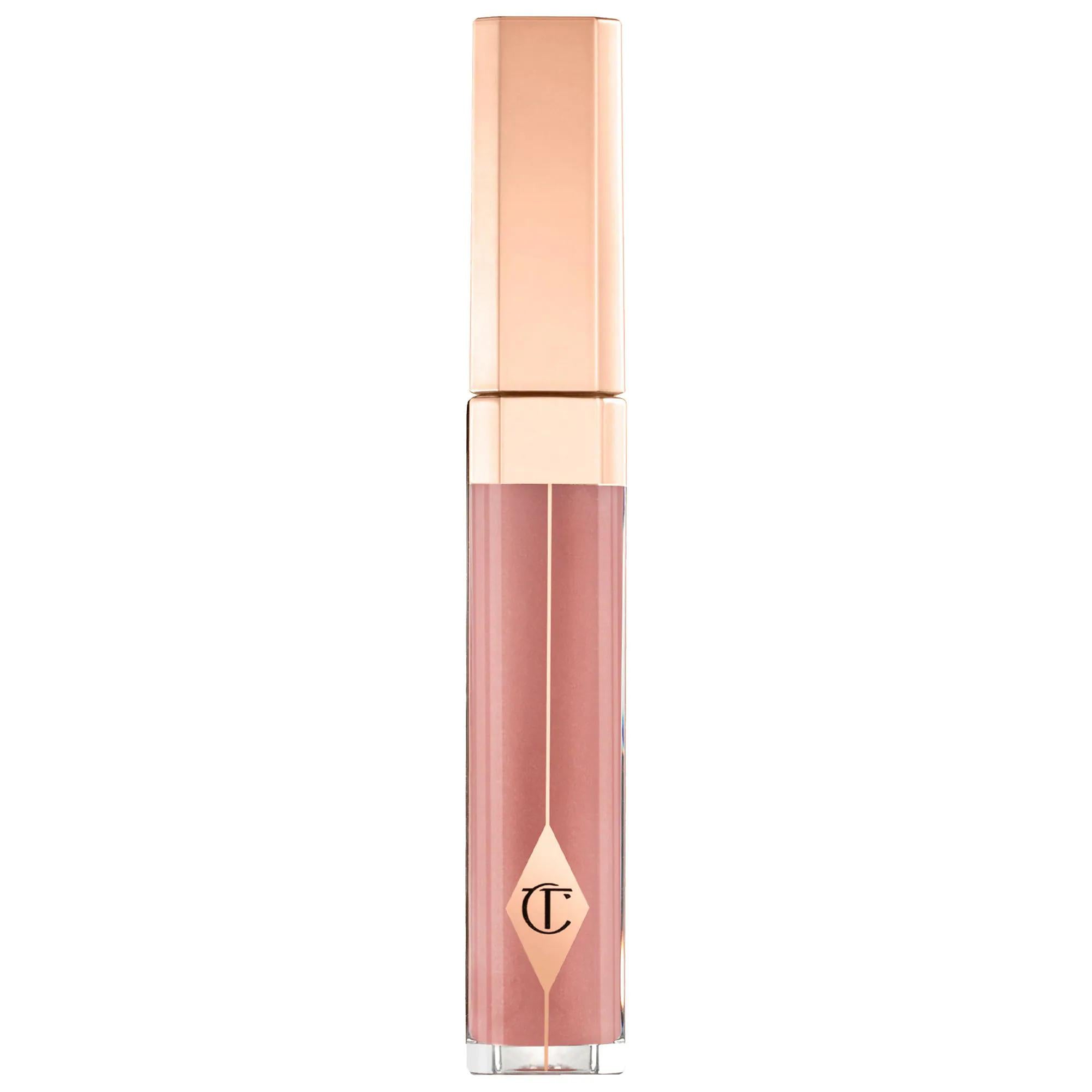 Charlotte Tilbury Pillow Talk Lip Gloss: Long Lasting Shine | Non-Sticky, Fuller Lips & Hydrating Lacquered Finish - Cruelty-Free