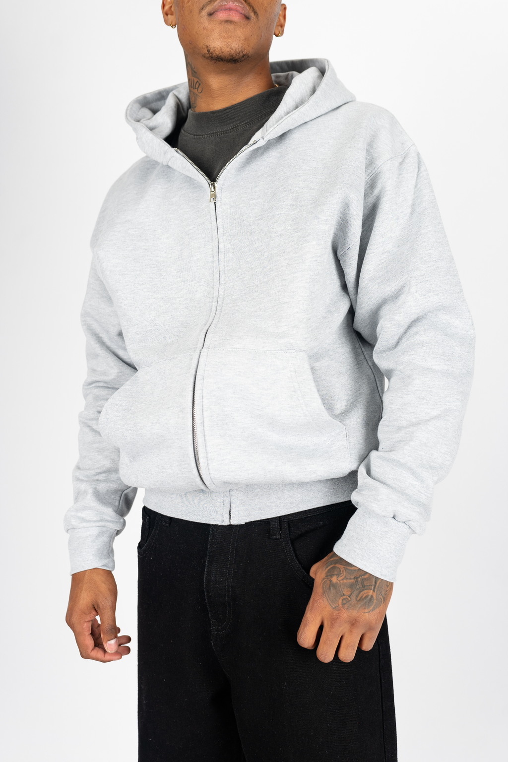 Superline Heavyweight Boyfriend Zip Up — alternative angle