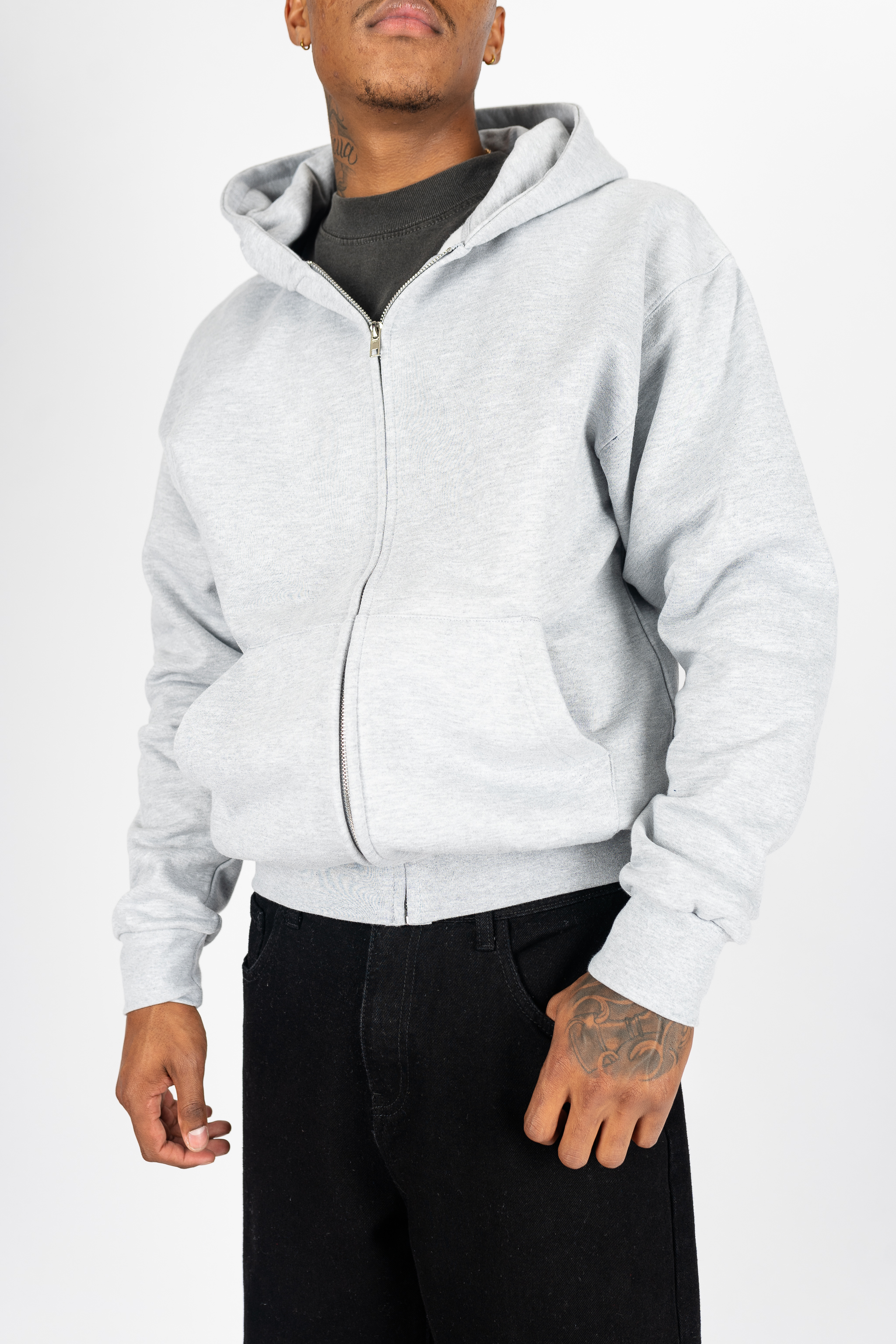 Superline Heavyweight Boyfriend Zip Up — alternative angle