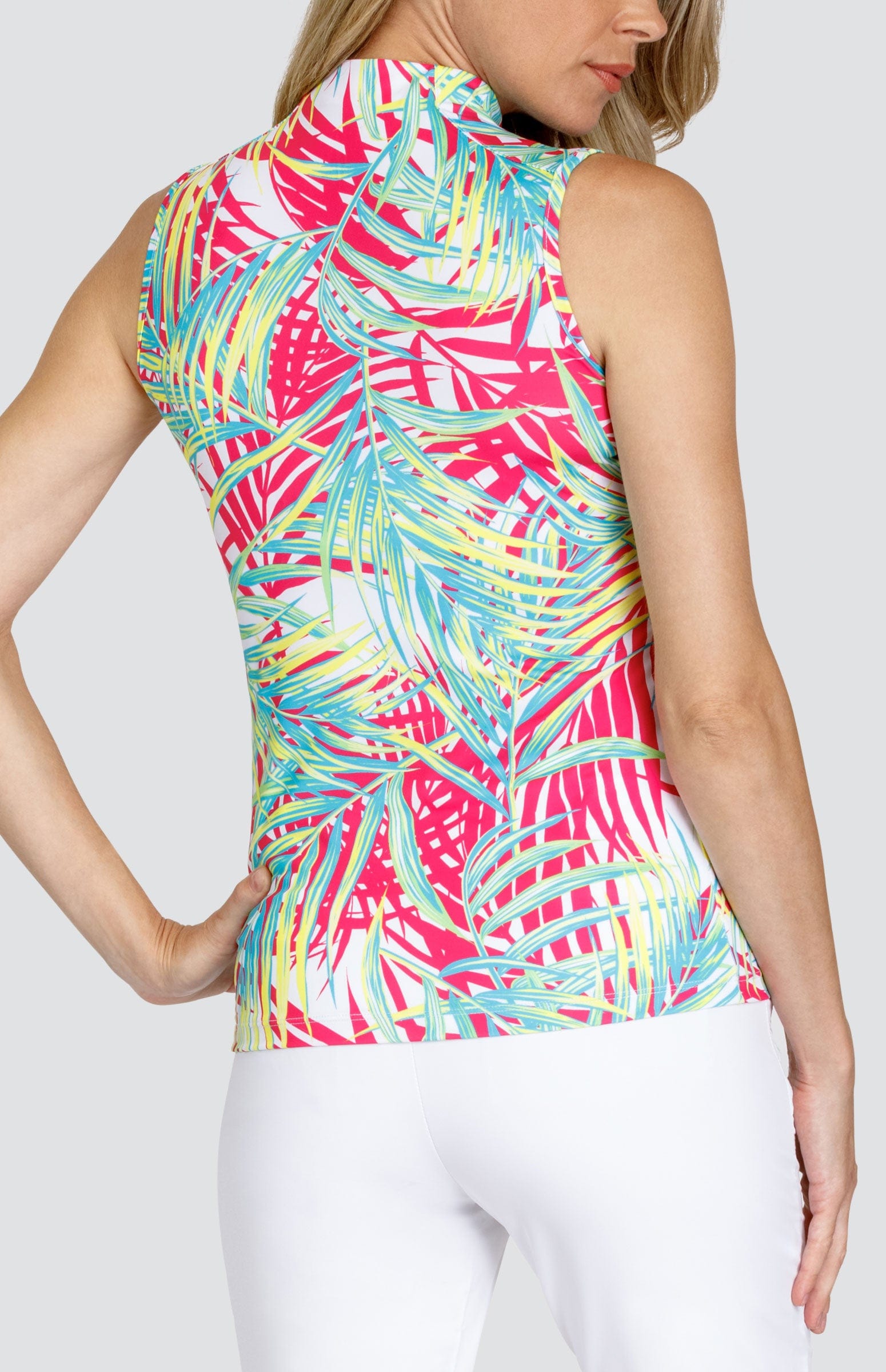 Sofia Top - Palm Isles - Fuchsia