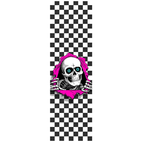 Powell Peralta Ripper Checker Griptape - 10.5"x33" White by Skates USA