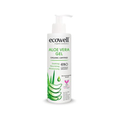 Ecowell Organic Aloe Vera Gel - Natural Moisturizer for Dry Skin, Soothing, and Hydrating - 6.76 fl oz