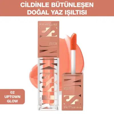 Maybelline New York Sunkisser Liquid Blush - Natural Glow, Easy Application, 02 Uptown Glow