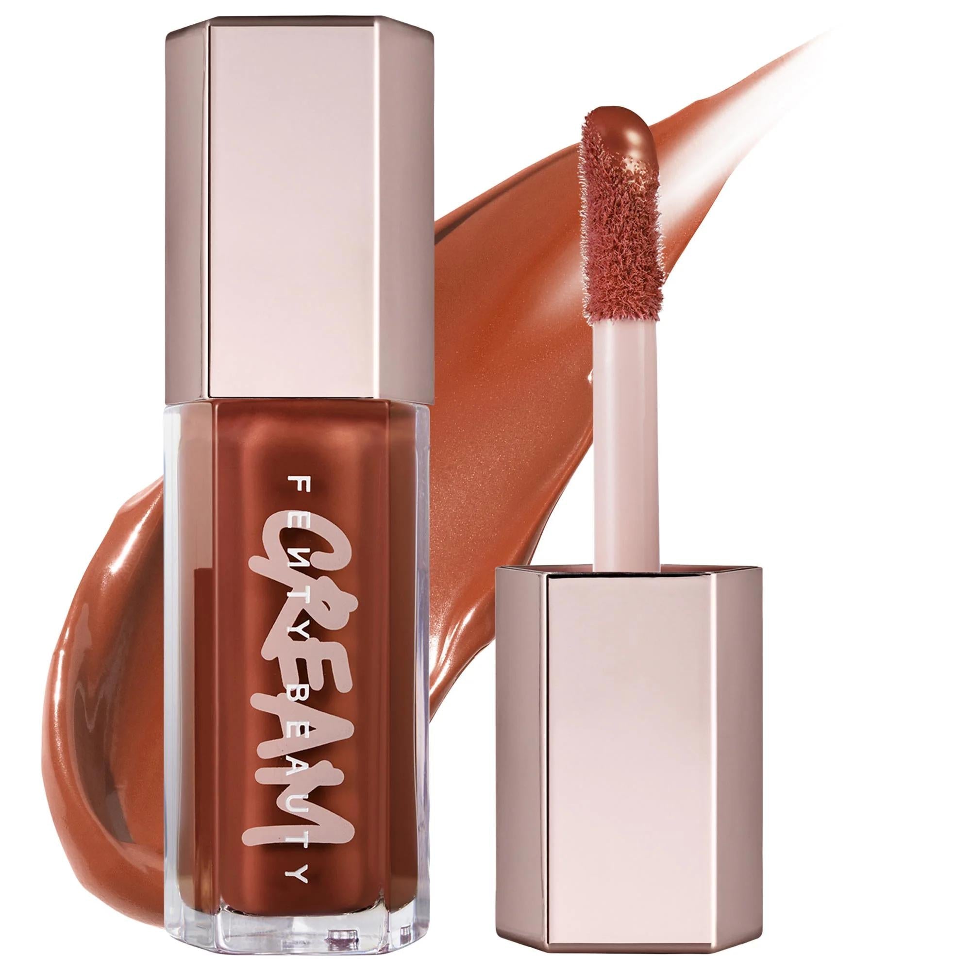Fenty Beauty Gloss Bomb Cream: Creamy Color Drip Lip Cream - Shiny, Non-Sticky, Full Coverage, Peach Vanilla Lip Gloss & Vitamin A for Nourished Lips