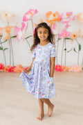Mila & Rose ® Galactic Unicorns S/S Pocket Twirl Dress — main product shot