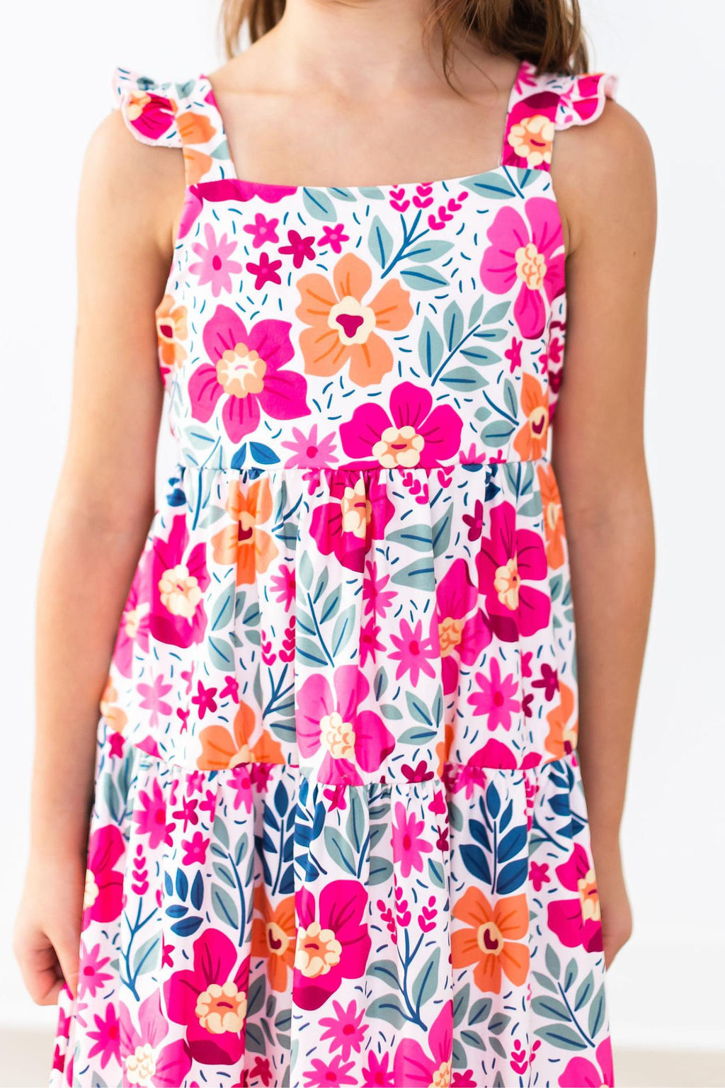 Mila & Rose ® Garden Party Ruffle Maxi Dress — detail close-up