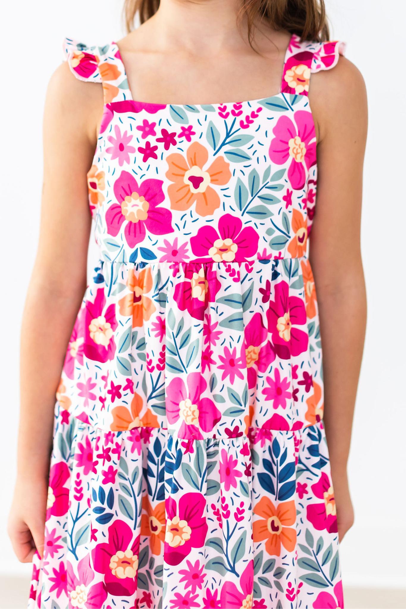 Mila & Rose ® Garden Party Ruffle Maxi Dress — detail close-up