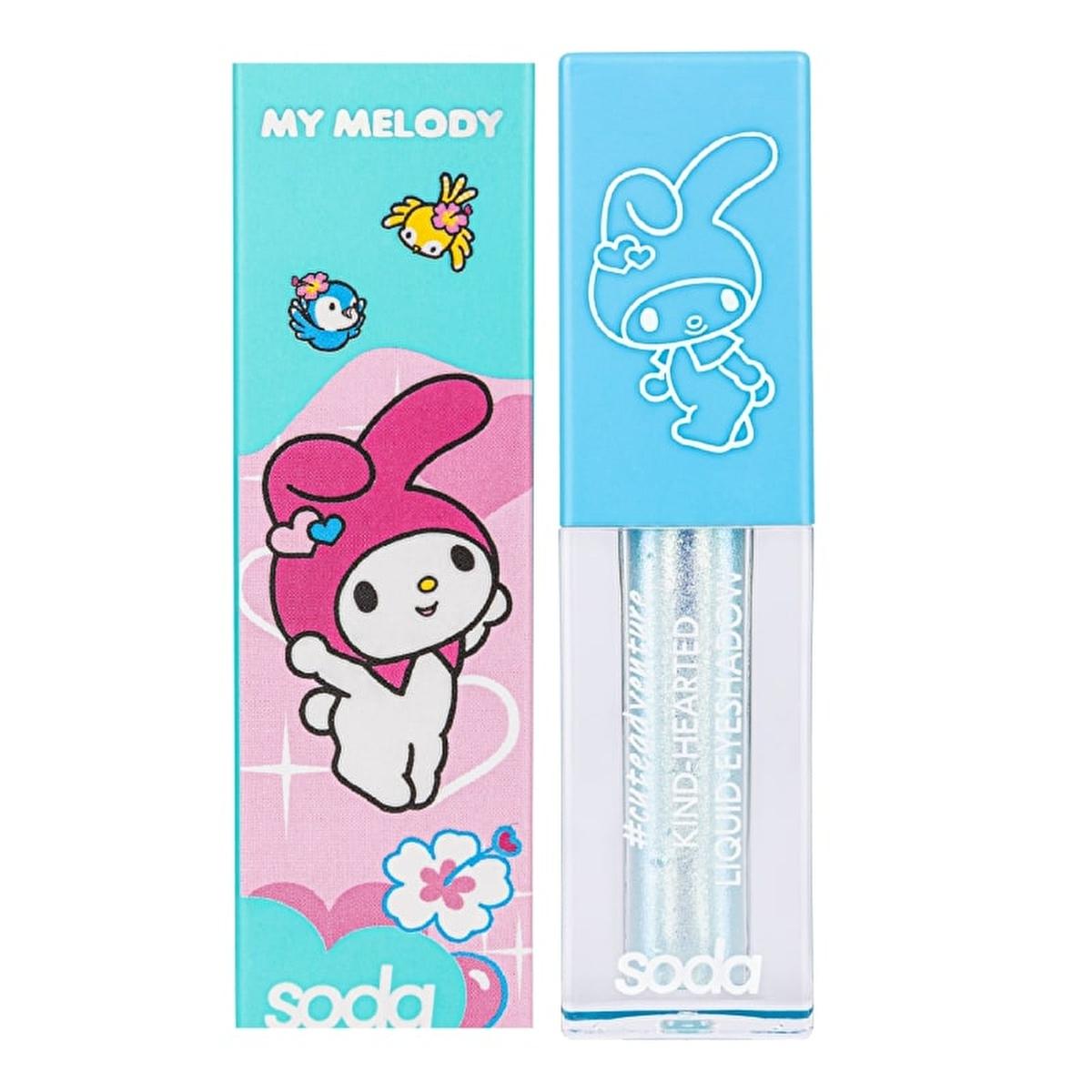 Soda Hello Kitty Liquid Eye Shadow - Shimmery, Lightweight Makeup for Easy Application