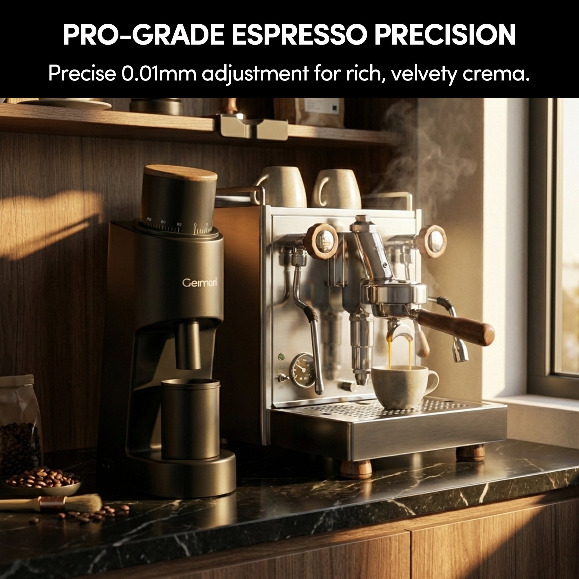 Geimori GU38 Single Dose Coffee Grinder – Wirsh, view 3