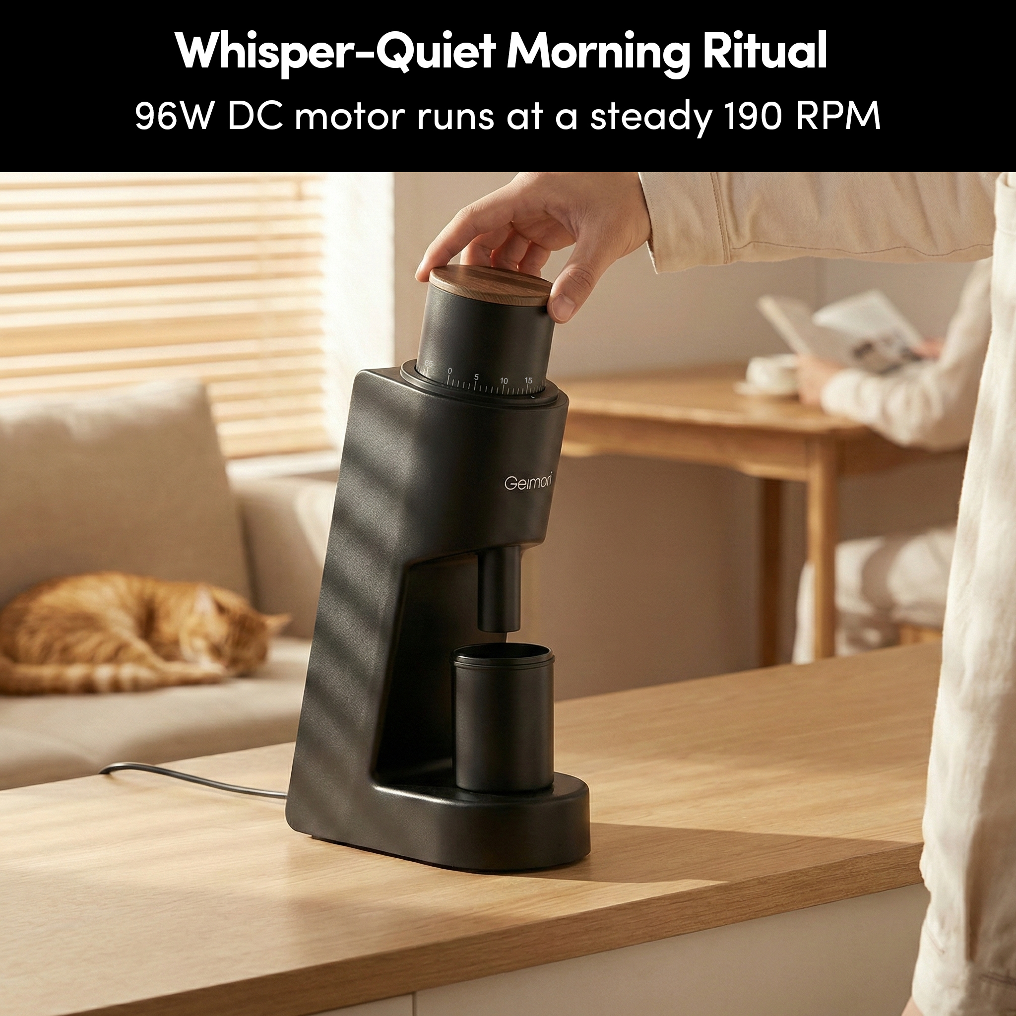 Geimori GU38 Single Dose Coffee Grinder – Wirsh, view 8