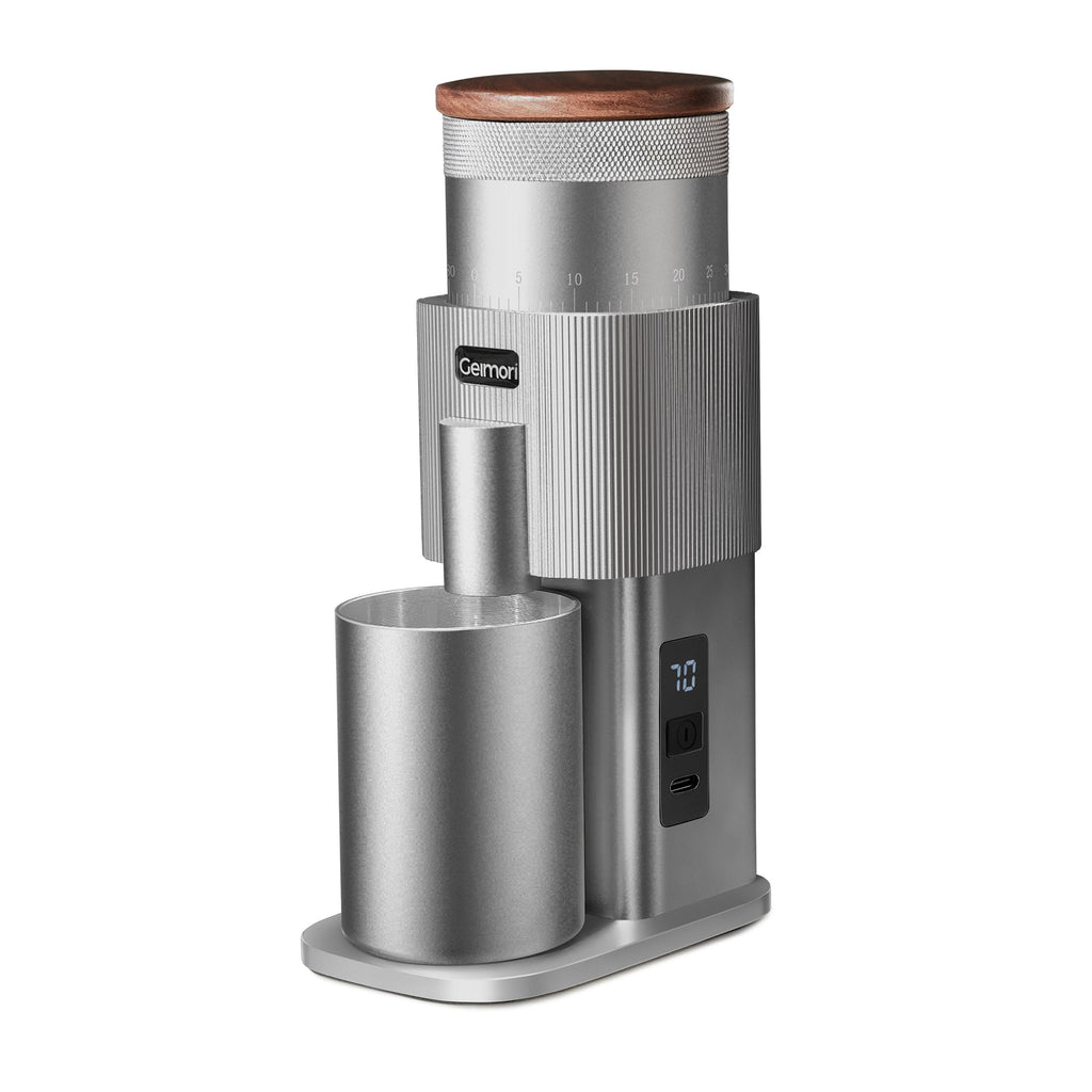 Geimori T38-The True Pro Grade Portable Coffee Grinder with 38mm Conical Burrs, 3600mAh Batteries, Stepless Grind Settings – 