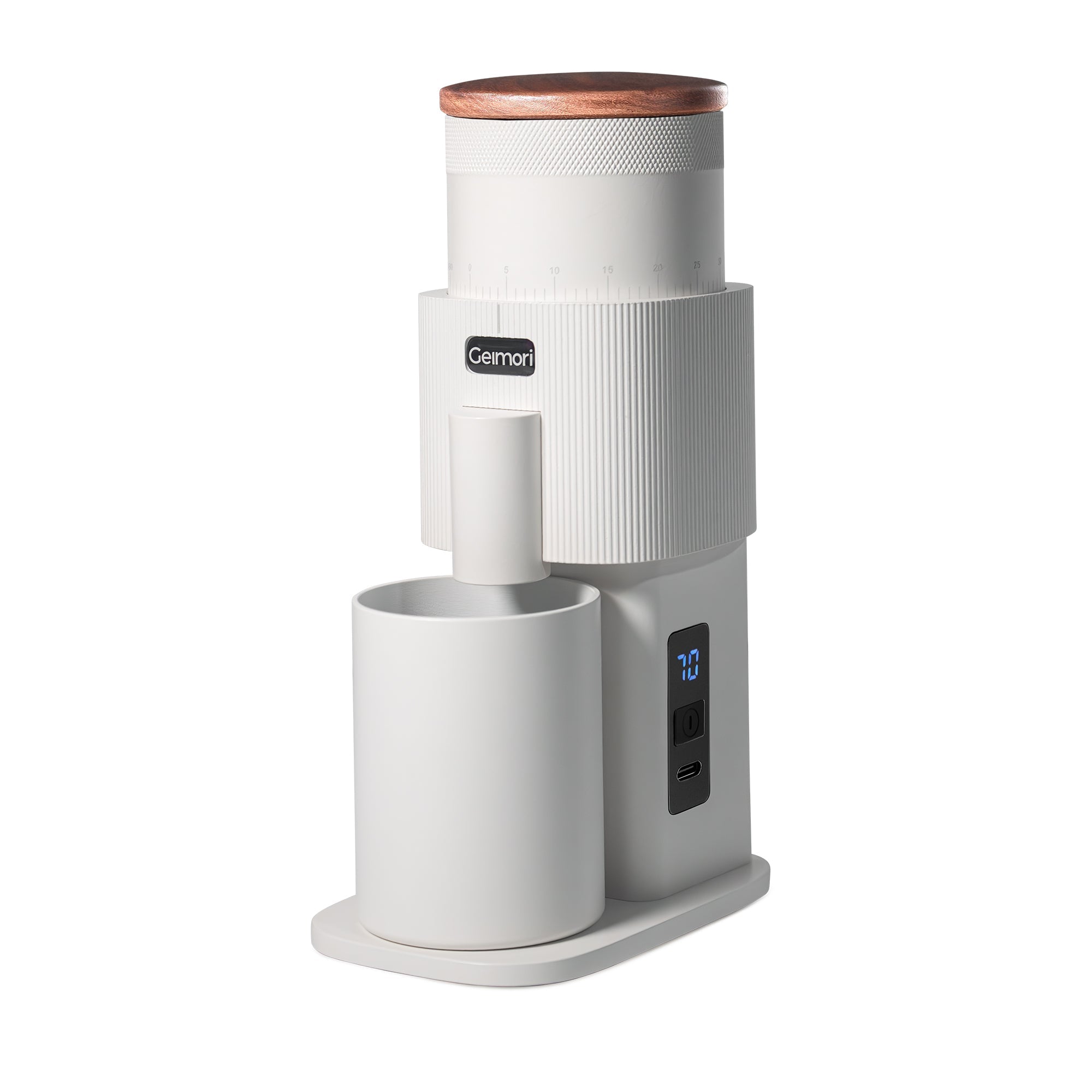 Geimori T38-The True Pro Grade Portable Coffee Grinder with 38mm Conical Burrs, 3600mAh Batteries, Stepless Grind Settings – 