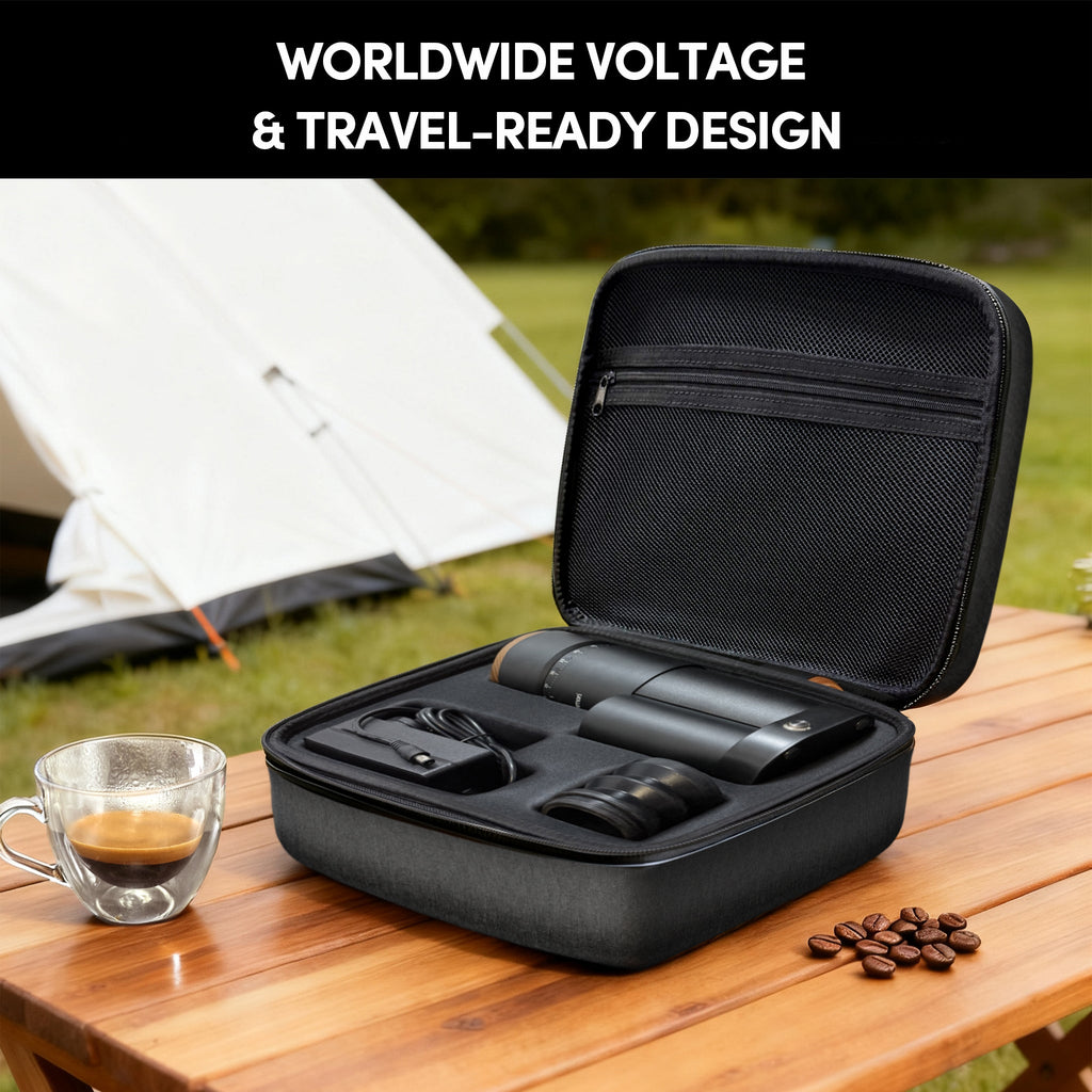 Geimori T38 Plus-The True Pro Grade Portable Coffee Grinder with 38mm Conical Burr, Anti-Static Tech, Stepless Grind Settings