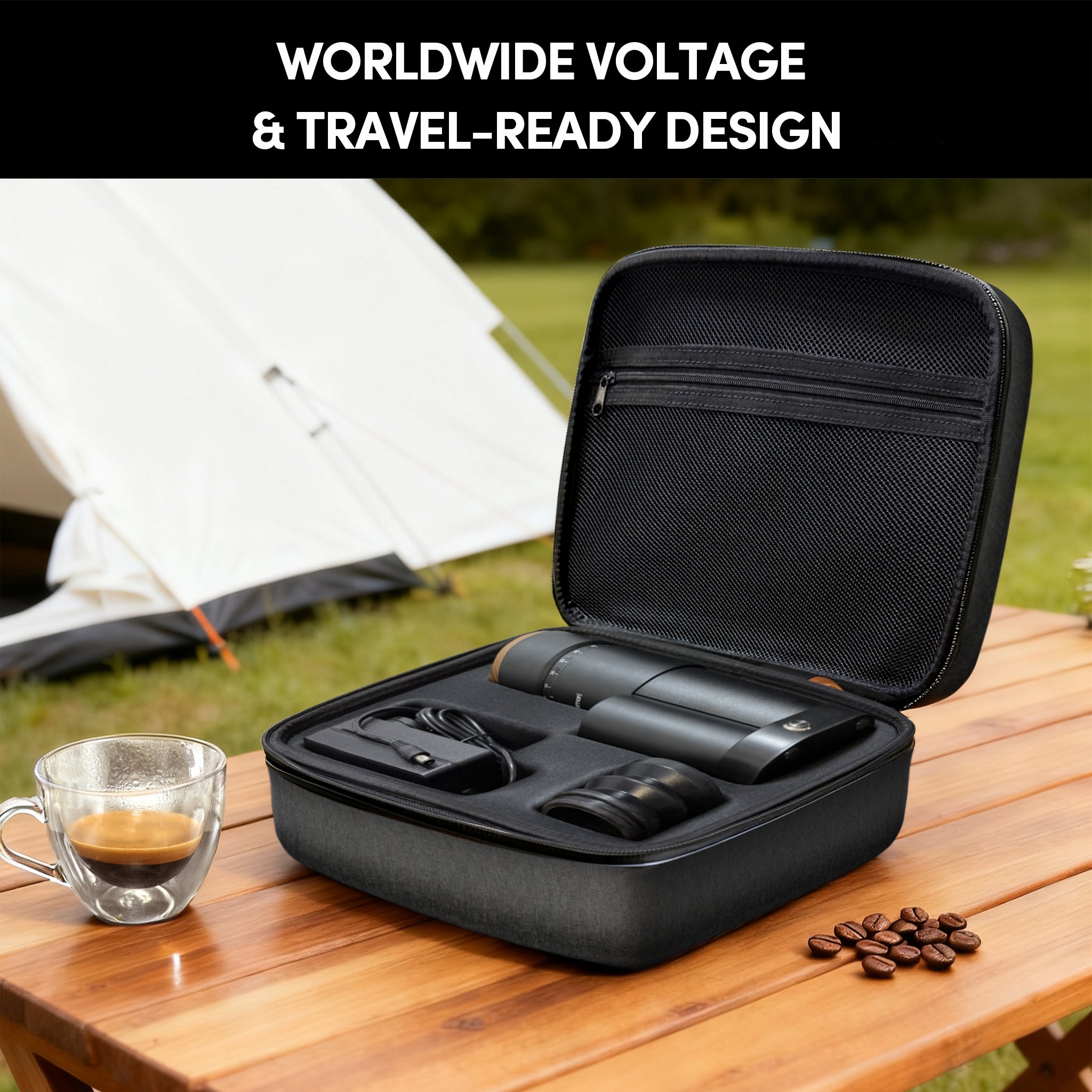 Geimori T38 Plus-The True Pro Grade Portable Coffee Grinder with 38mm Conical Burr, Anti-Static Tech, Stepless Grind Settings
