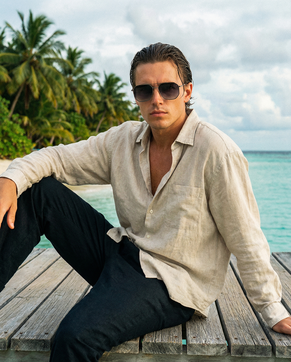 OHO's OHO's FREEDOM Sunglasses (Color Variant 2) — Statement Freedom Silhouette — construction detail