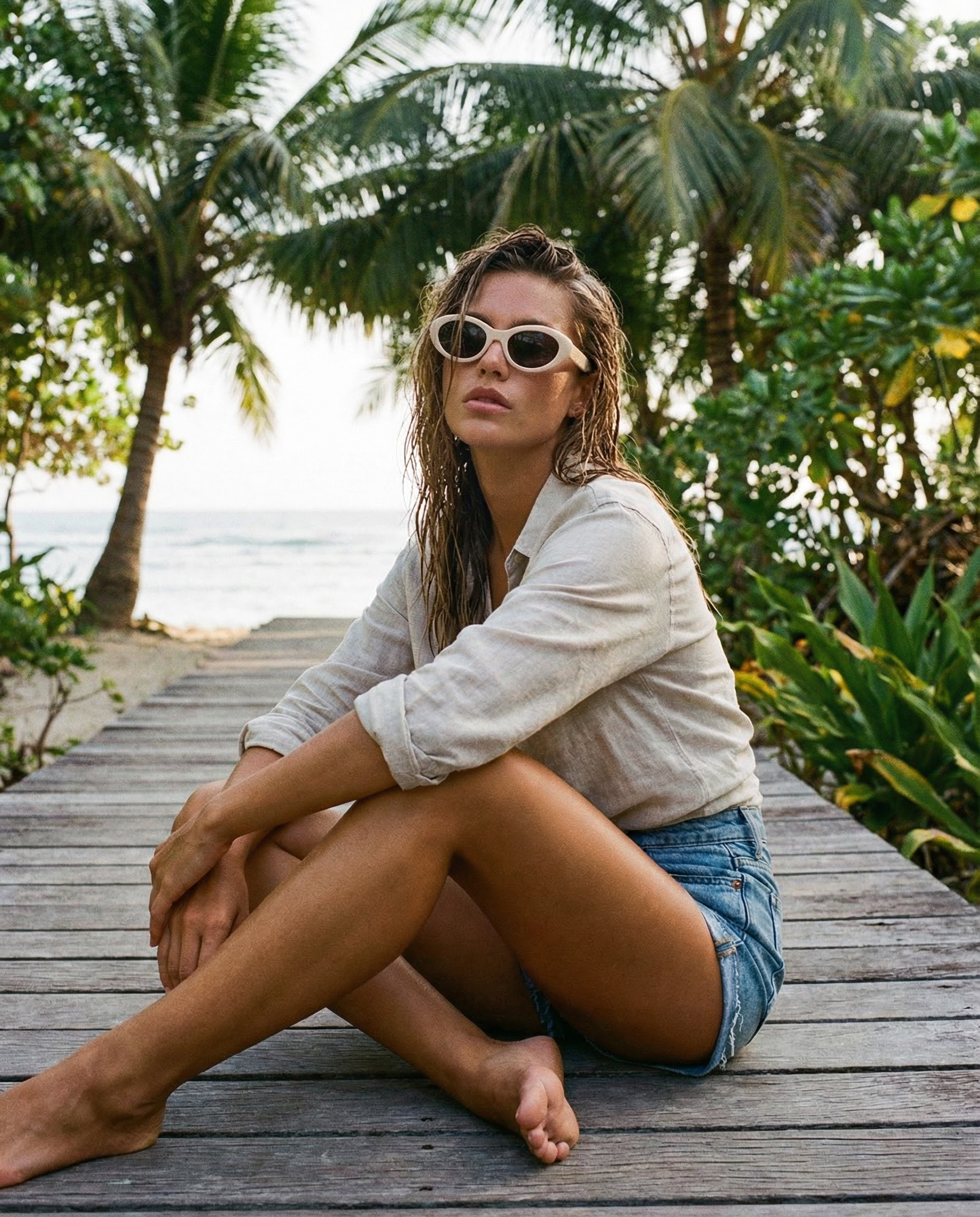 OHO's OHO's PARADISE Sunglasses (Color Variant 2) — Oversized Round Frames — Oversized detail