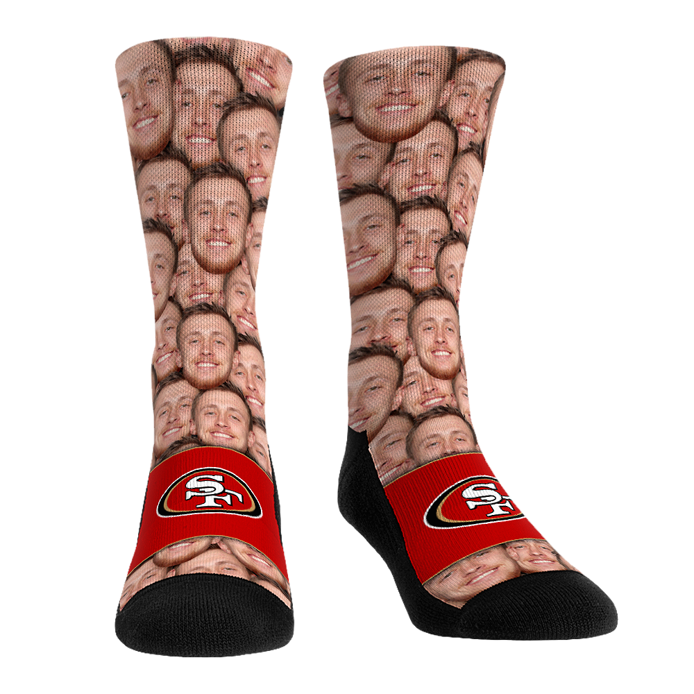 Rock 'Em Socks Rock 'Em Socks George Kittle - San Francisco 49ers  - Face Repeat — main product shot