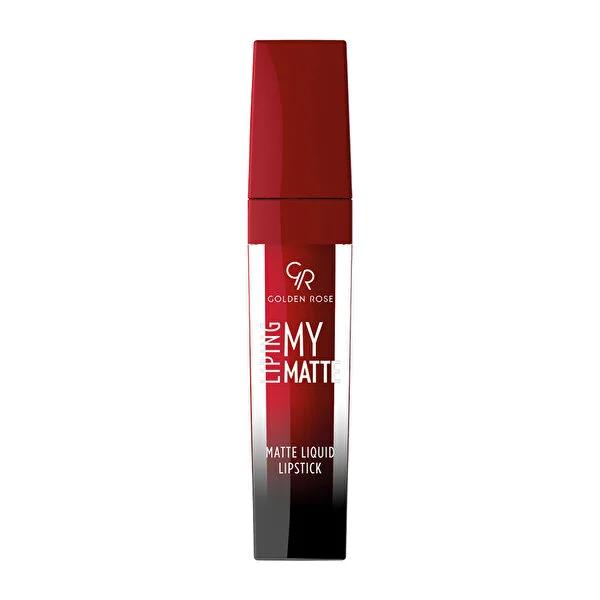 Golden Rose Matte Liquid Lipstick - Long Lasting, Non-Drying, Intense Color