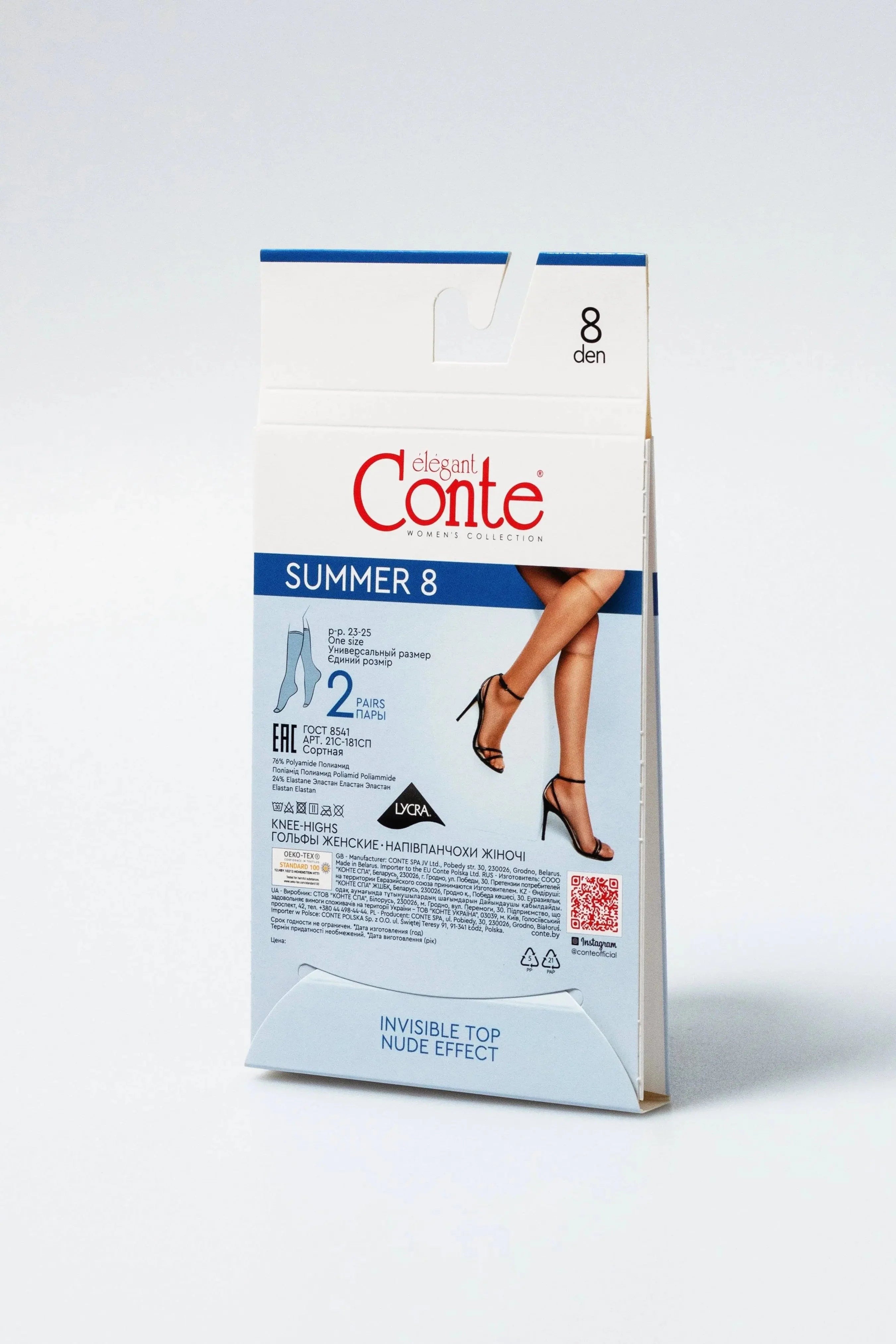 TheRanok.com Knee Highs Conte Summer 8 Den (2 pairs) — packaging