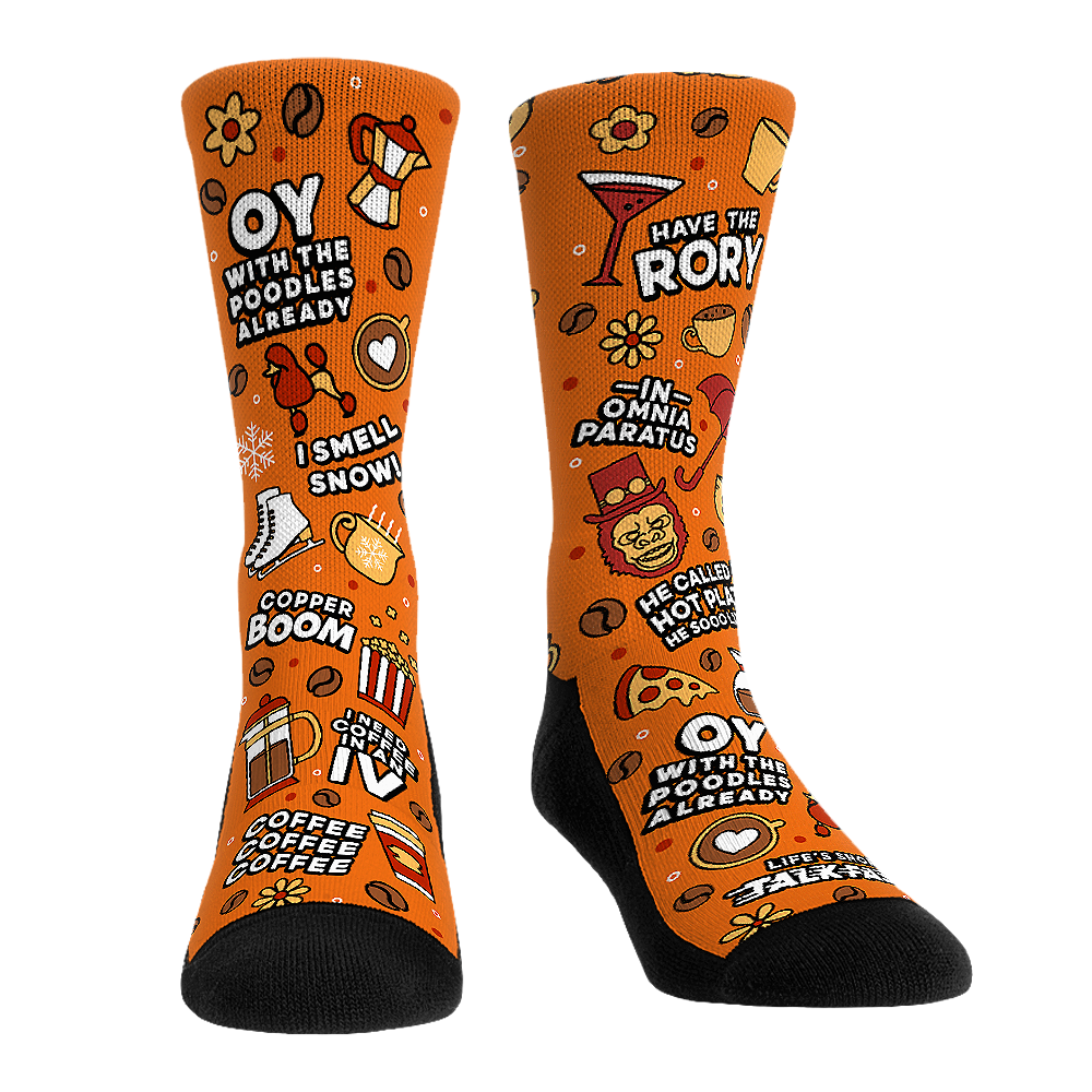 Rock 'Em Socks Rock 'Em Socks Gilmore Girls - Quotes All-Over — main product shot