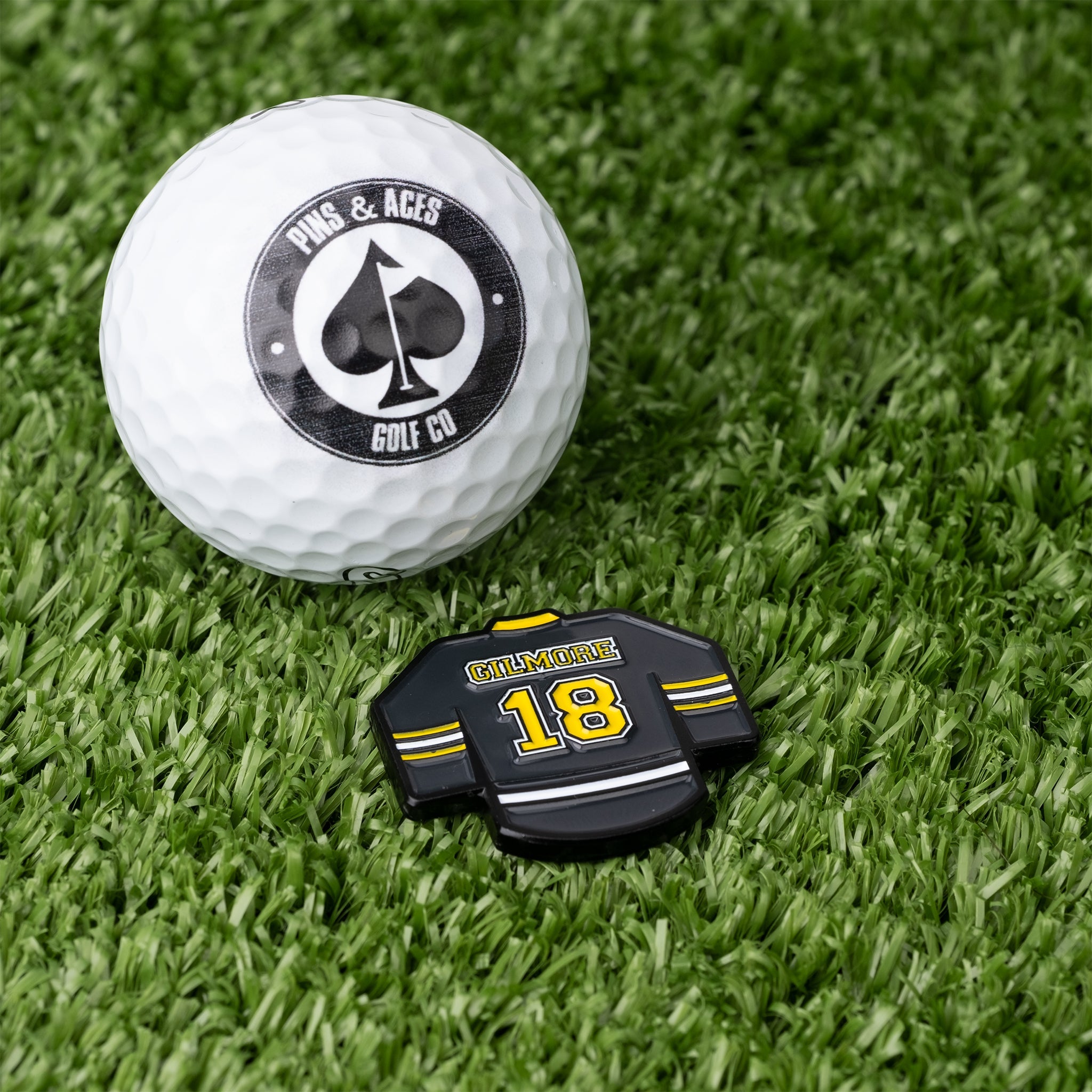 Gilmore Jersey Ball Marker – Pins and Aces, view 4
