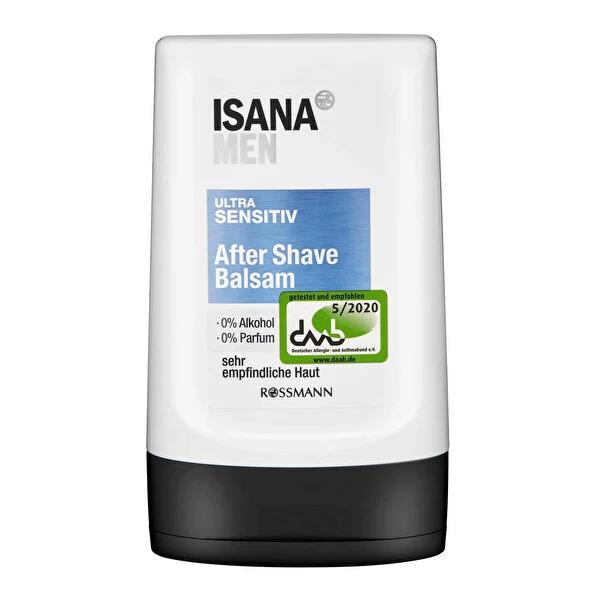 Isana Men Extra Sensitive After Shave Balm - Soothing, Alcohol-Free, Dermatologically Approved - 3.38 fl oz