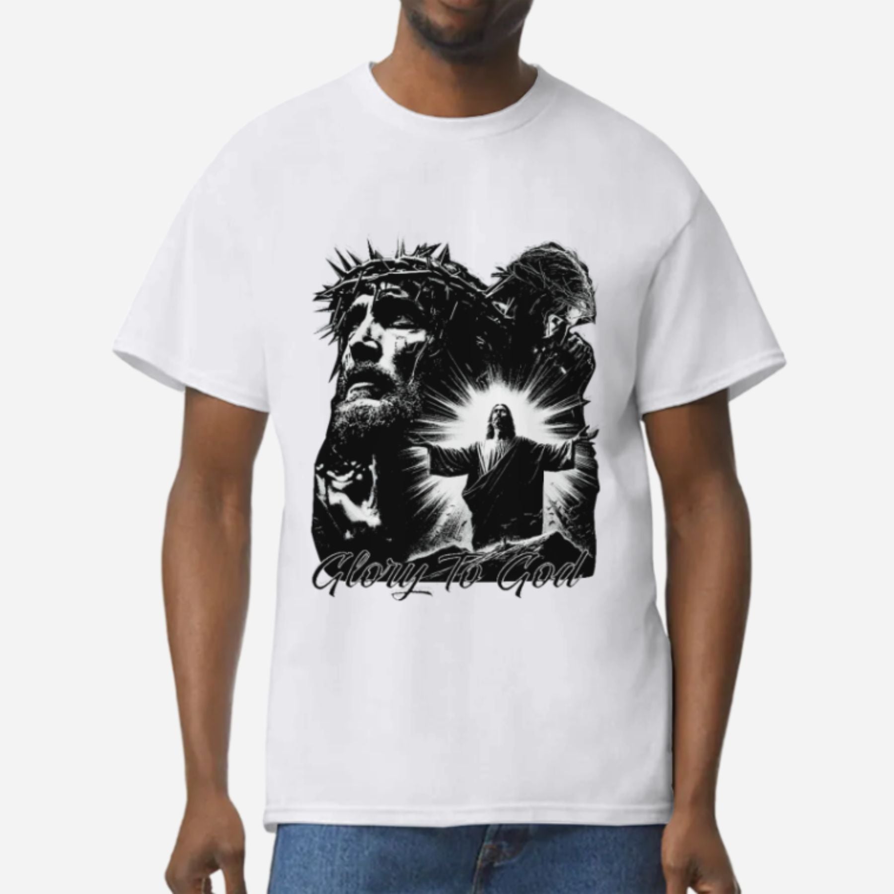Pasimax "Glory To God" Jesus T-Shirt — main product shot