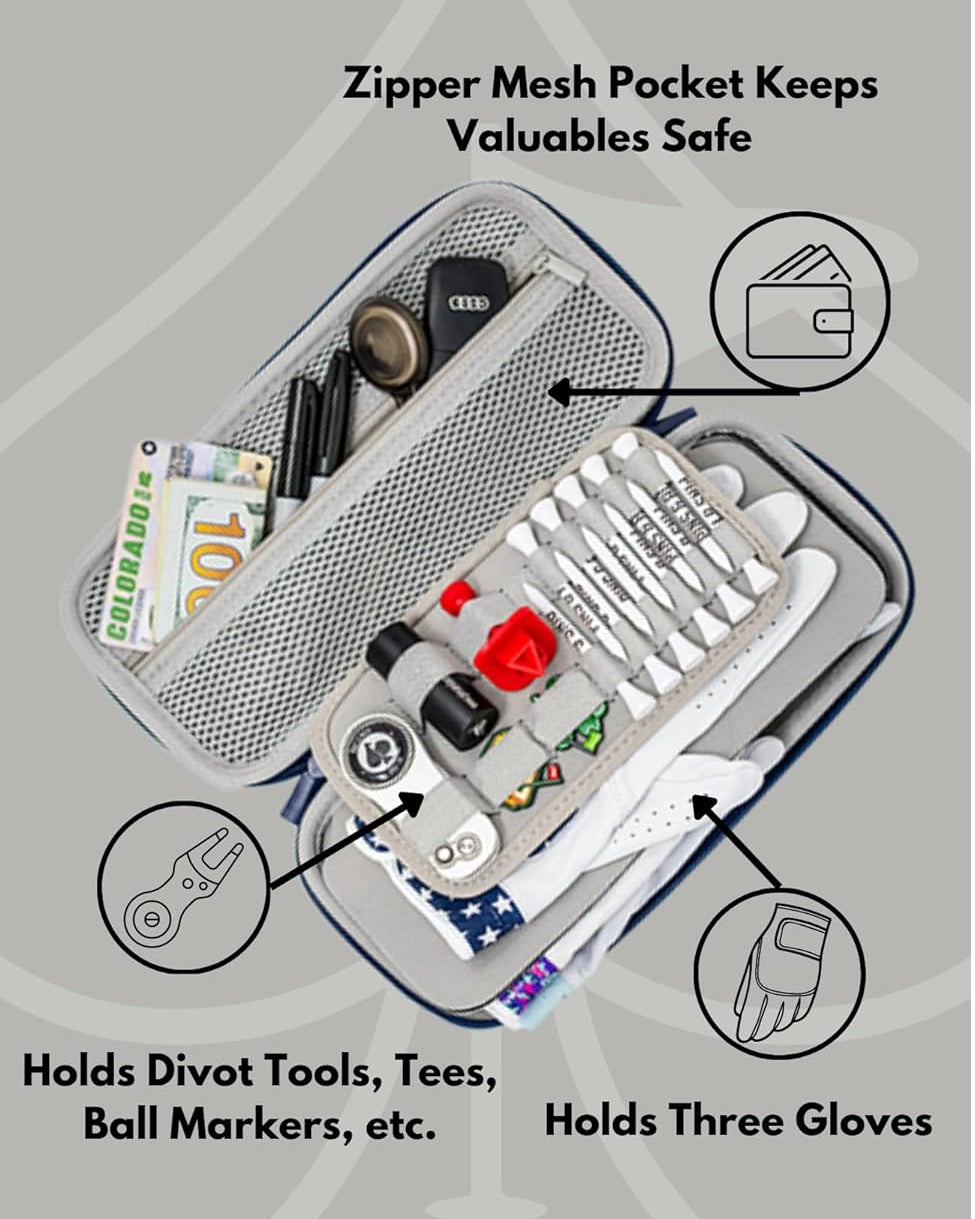 Pins and Aces Glove & Accessory Caddie - Black — alternative angle