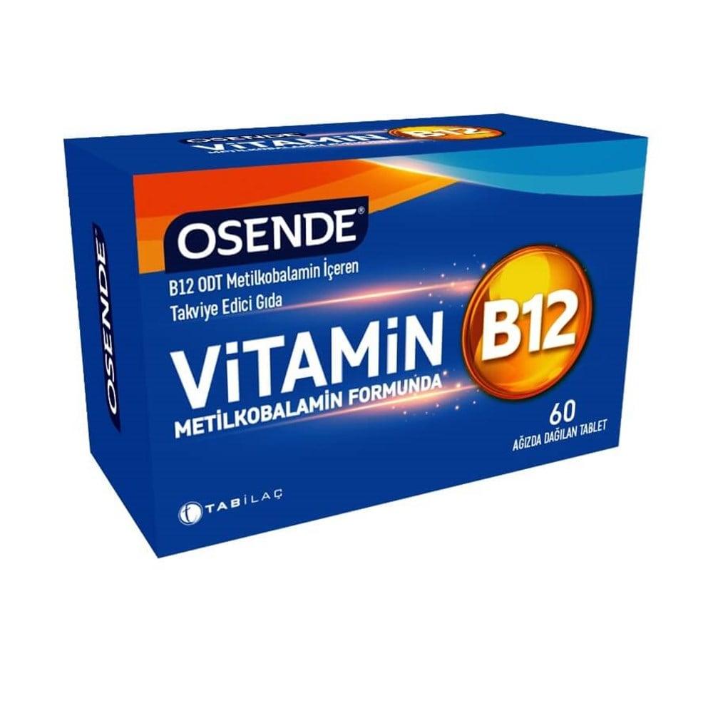 Osende Methylcobalamin B12: Fast-Absorbing Sublingual Tablets for Energy - 60 Orally Dissolving Strawberry Mint Tablets