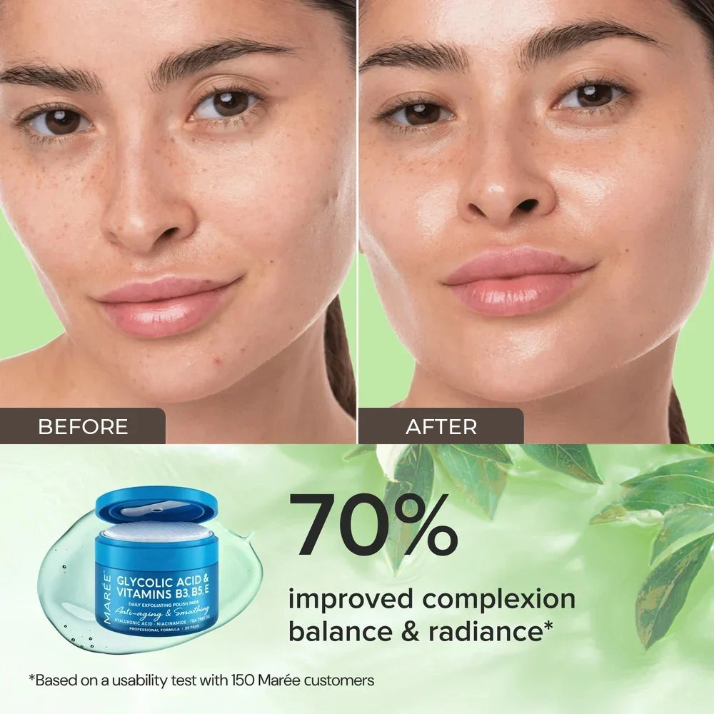 Maree Glycolic Acid Exfoliating Pads — back view