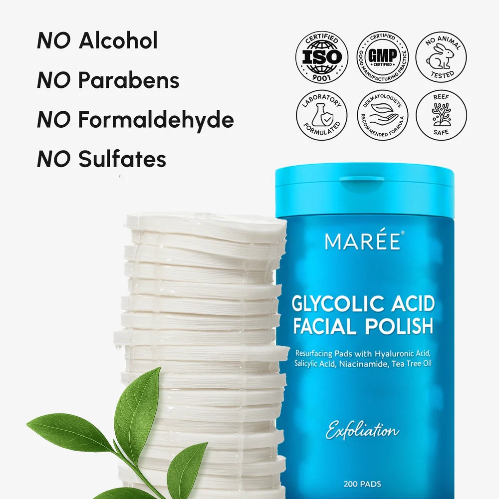 Maree Glycolic Acid Pads 200 PCS — packaging