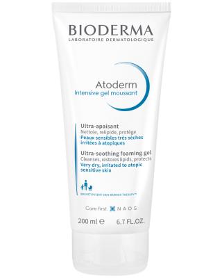 Bioderma Atoderm Intensive Foaming Gel - Gentle, Dermatologically Tested Cleanser for Dry & Sensitive Skin