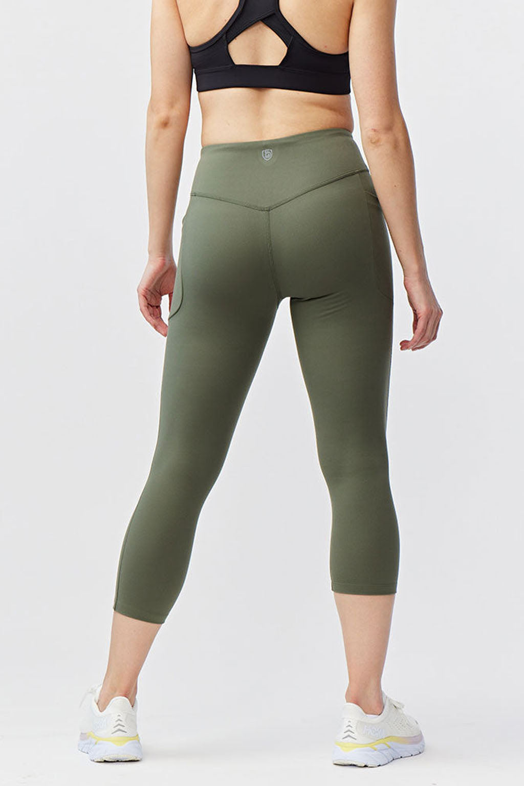 Goal Five Go Again Women's Cropped Leggings Length 21" — back view