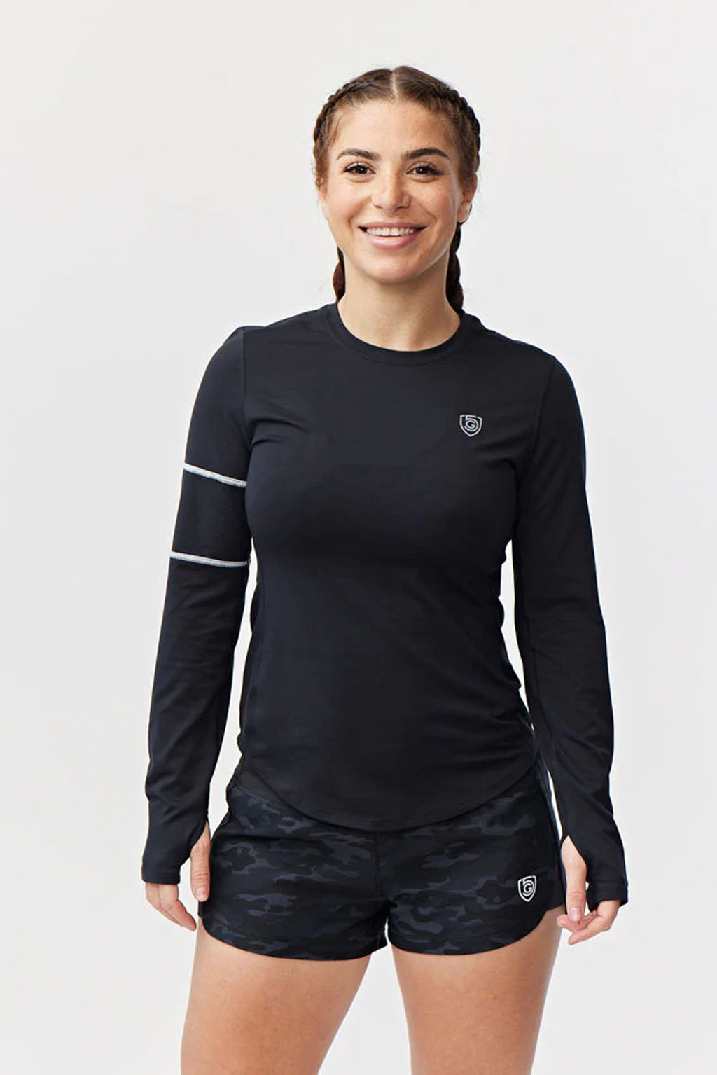 Goal Five Foudy Women's Longsleeve Workout Top — detail close-up