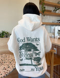 Elevated Faith God Heals Unisex Hoodie — main product shot