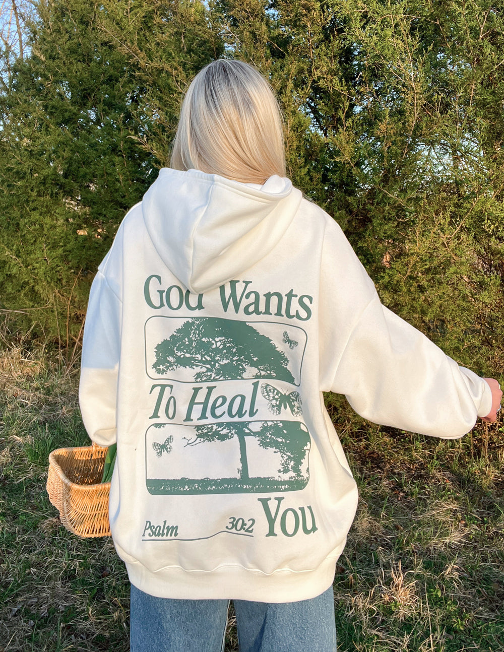 Elevated Faith God Heals Unisex Hoodie — detail shot 9