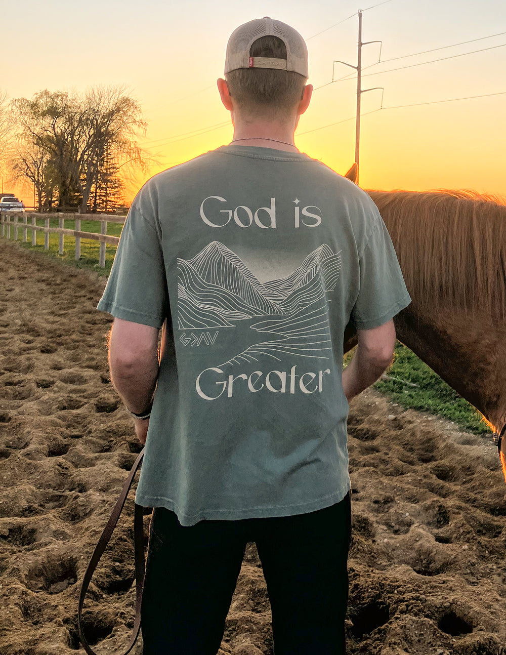 Elevated Faith God Is Greater Unisex Tee — main product shot