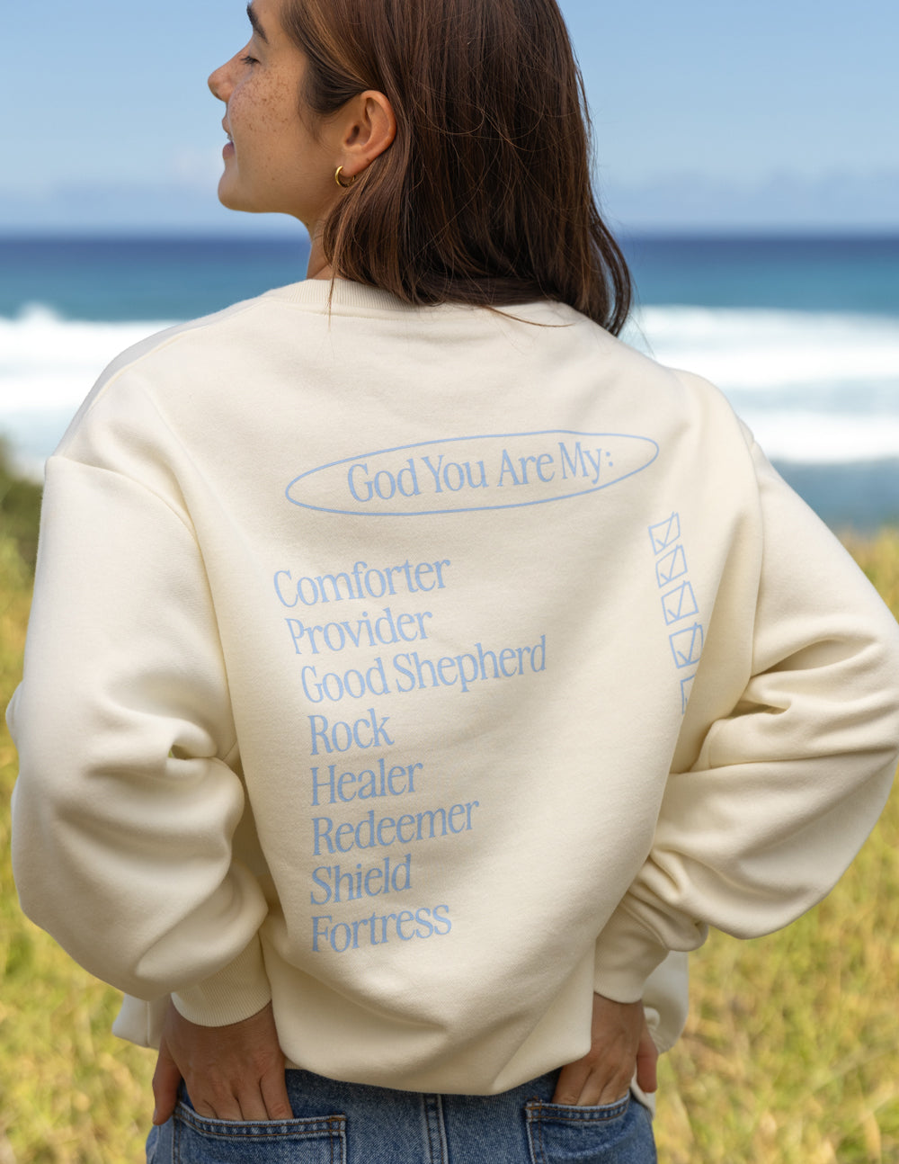 Elevated Faith God Is My Everything Unisex Crewneck — main product shot