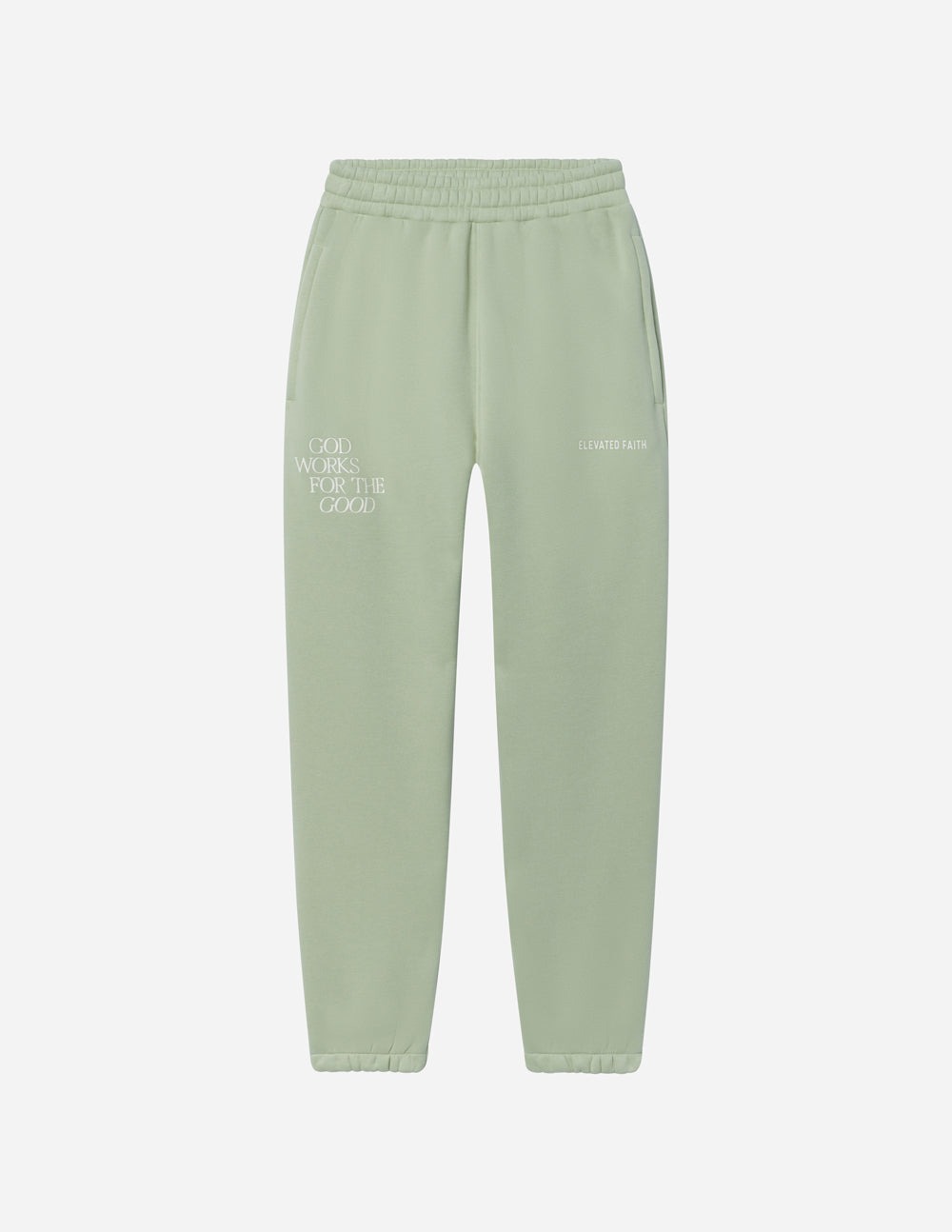 Elevated Faith God Works for the Good Unisex Sweatpant — back view