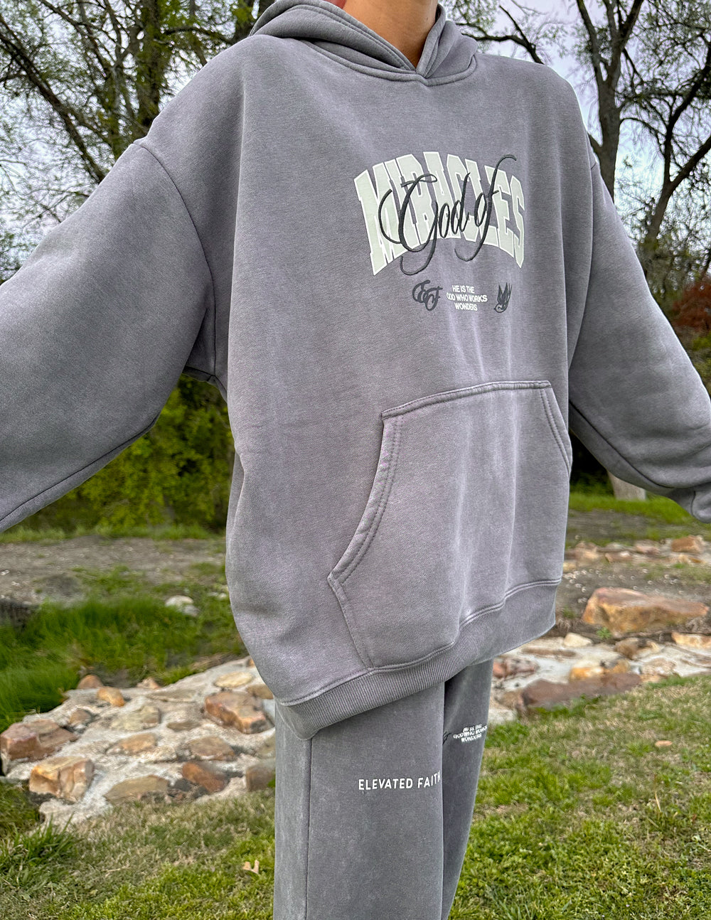 Elevated Faith God of Miracles Unisex Hoodie — detail shot 9