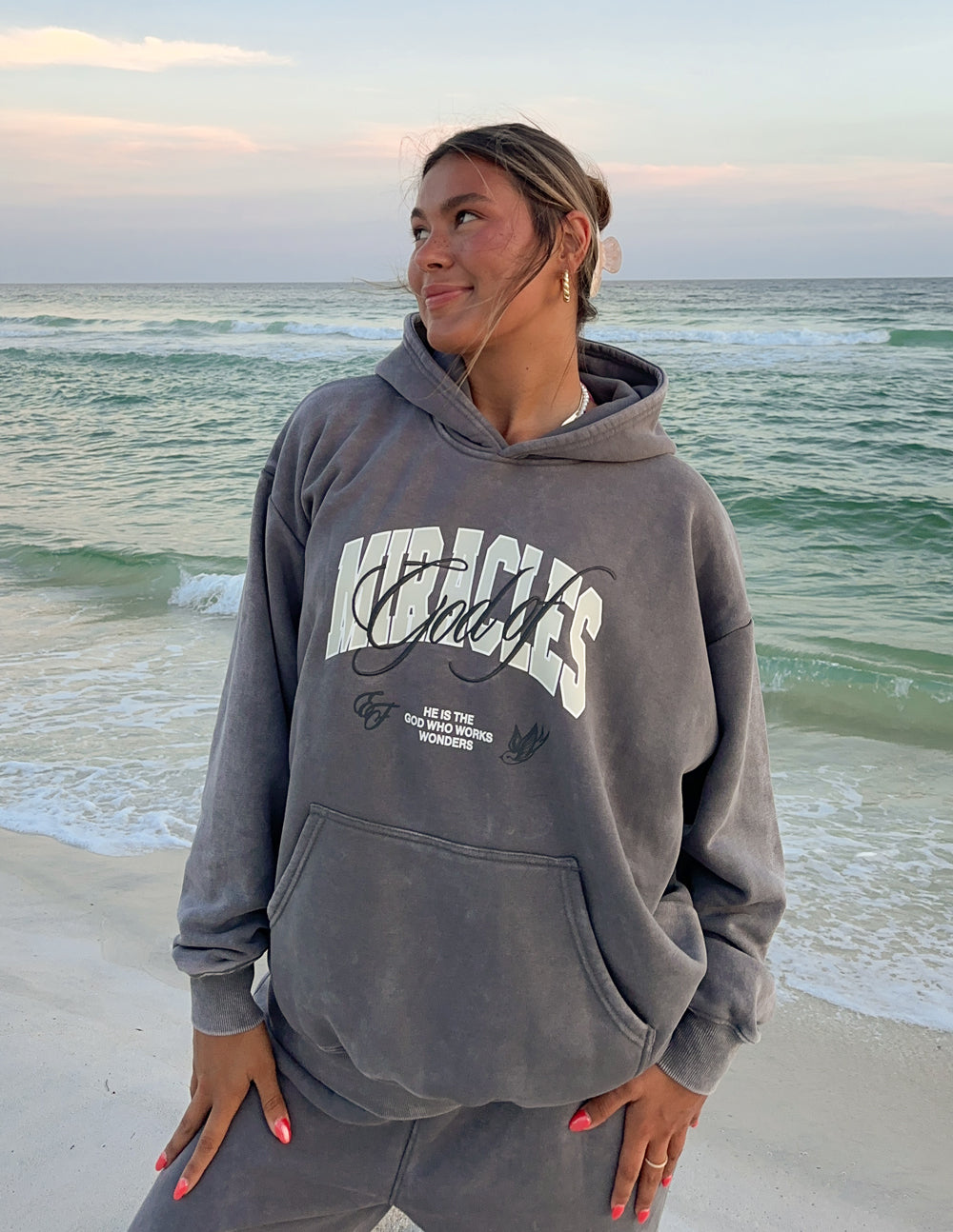 Elevated Faith God of Miracles Unisex Hoodie — detail shot 6