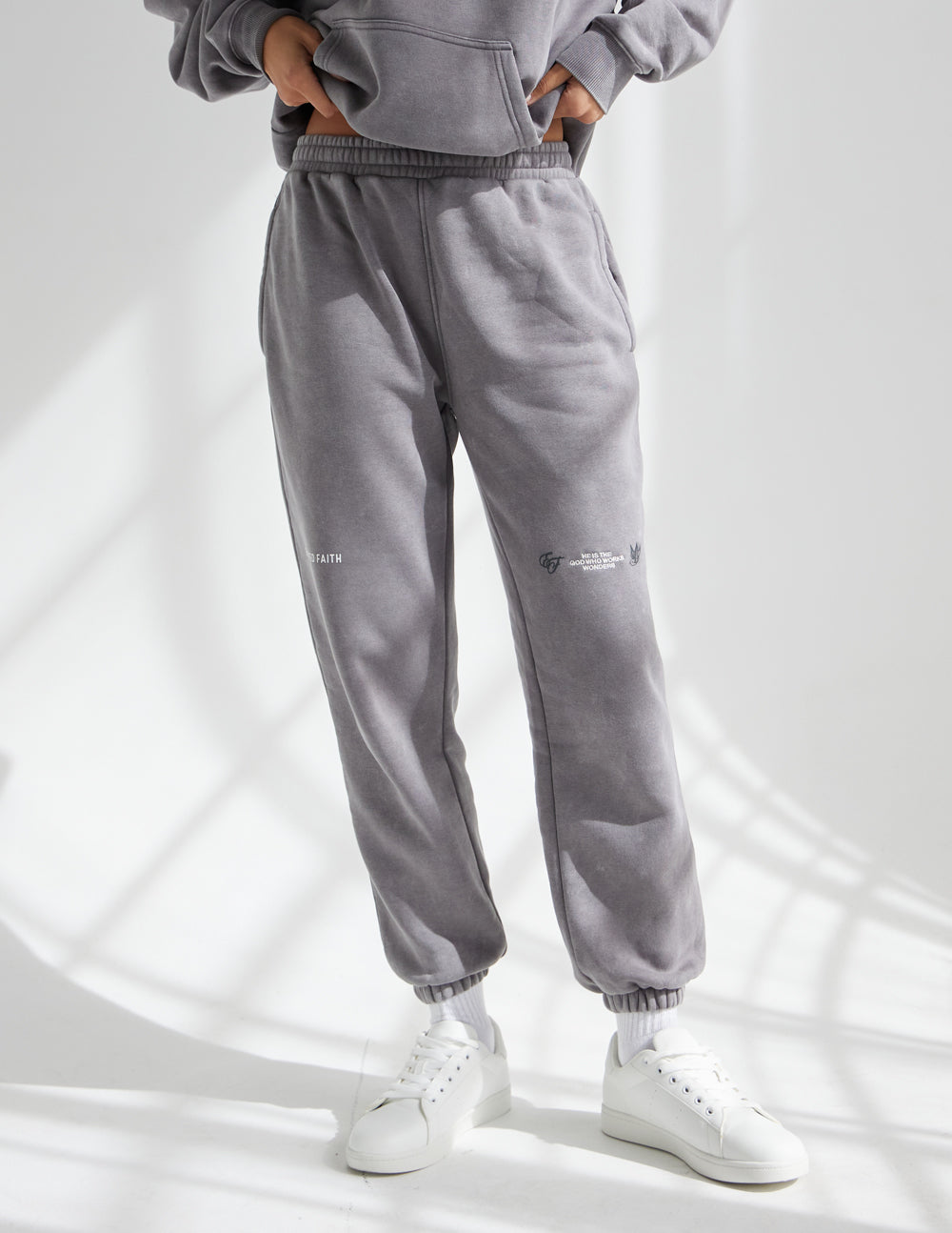 Elevated Faith God of Miracles Unisex Sweatpant — lifestyle context