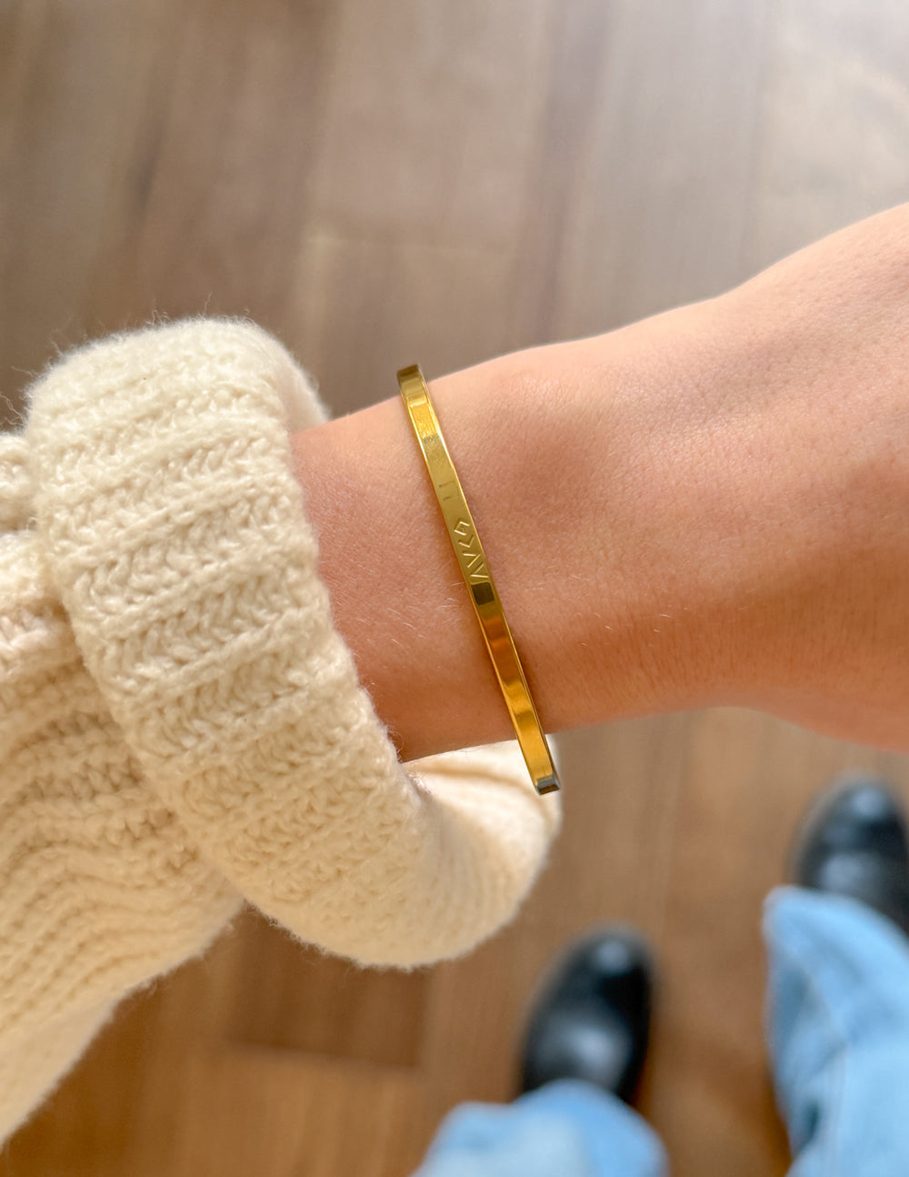 Elevated Faith Gold Highs and Lows Cuff Bracelet — cuff bracelet category context